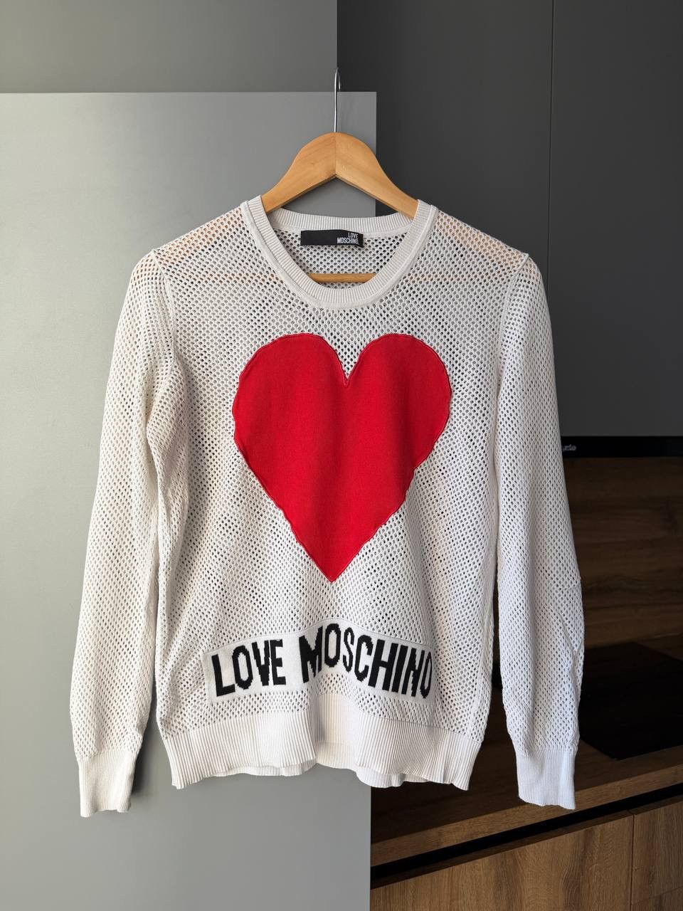 Moschino Vintage Moschino mesh T-shirt Size US S / EU 44-46 / 1 - 1 Thumbnail