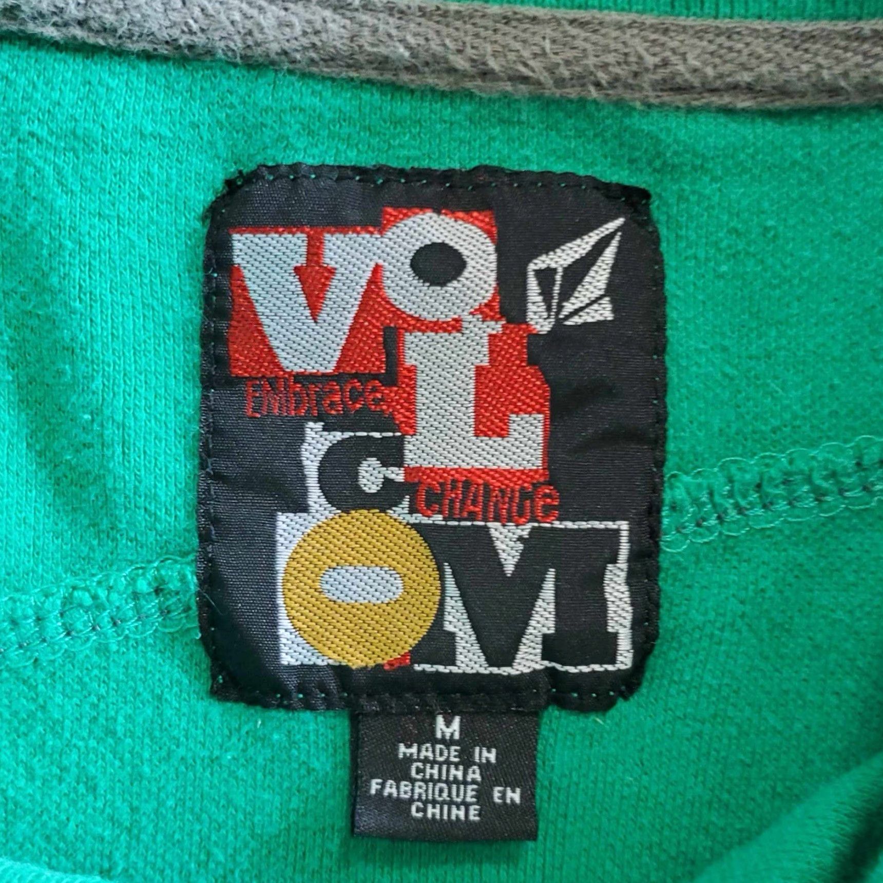 Volcom VINTAGE Volcom Polo Shirt Mens M Skater Green Size US M / EU 48-50 / 2 - 2 Thumbnail