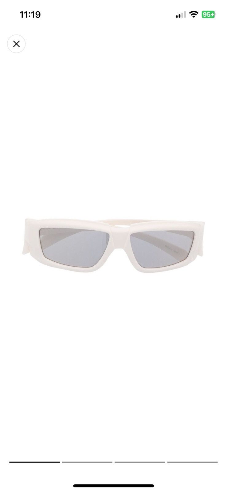 Rick Owens Rick Owens Sunglasses with square frame Size ONE SIZE - 1 Thumbnail
