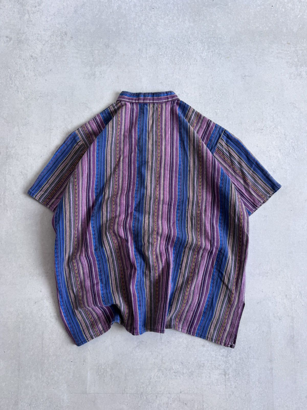 Japanese Brand Vintage Coogi Style Unisex Knitted Short Sleeve Coton Shirt Size US L / EU 52-54 / 3 - 8 Thumbnail