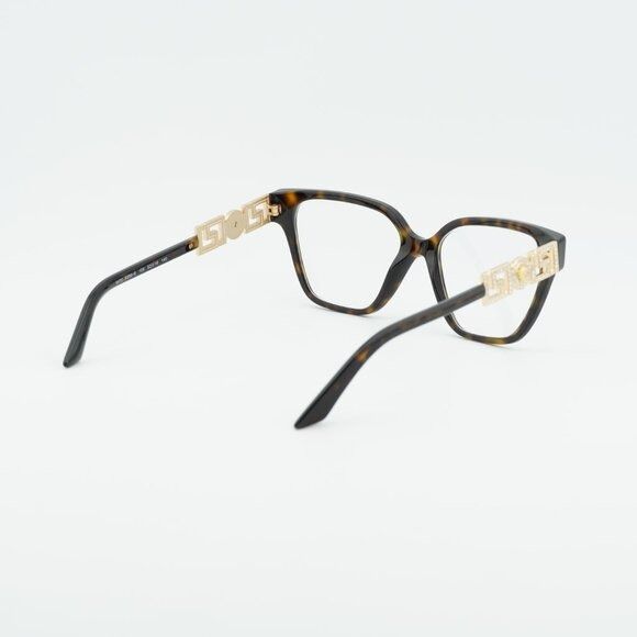 Versace Versace VE3358B 108 Eyeglasses Havana 52mm Cat Eye Frame Size ONE SIZE - 9 Thumbnail