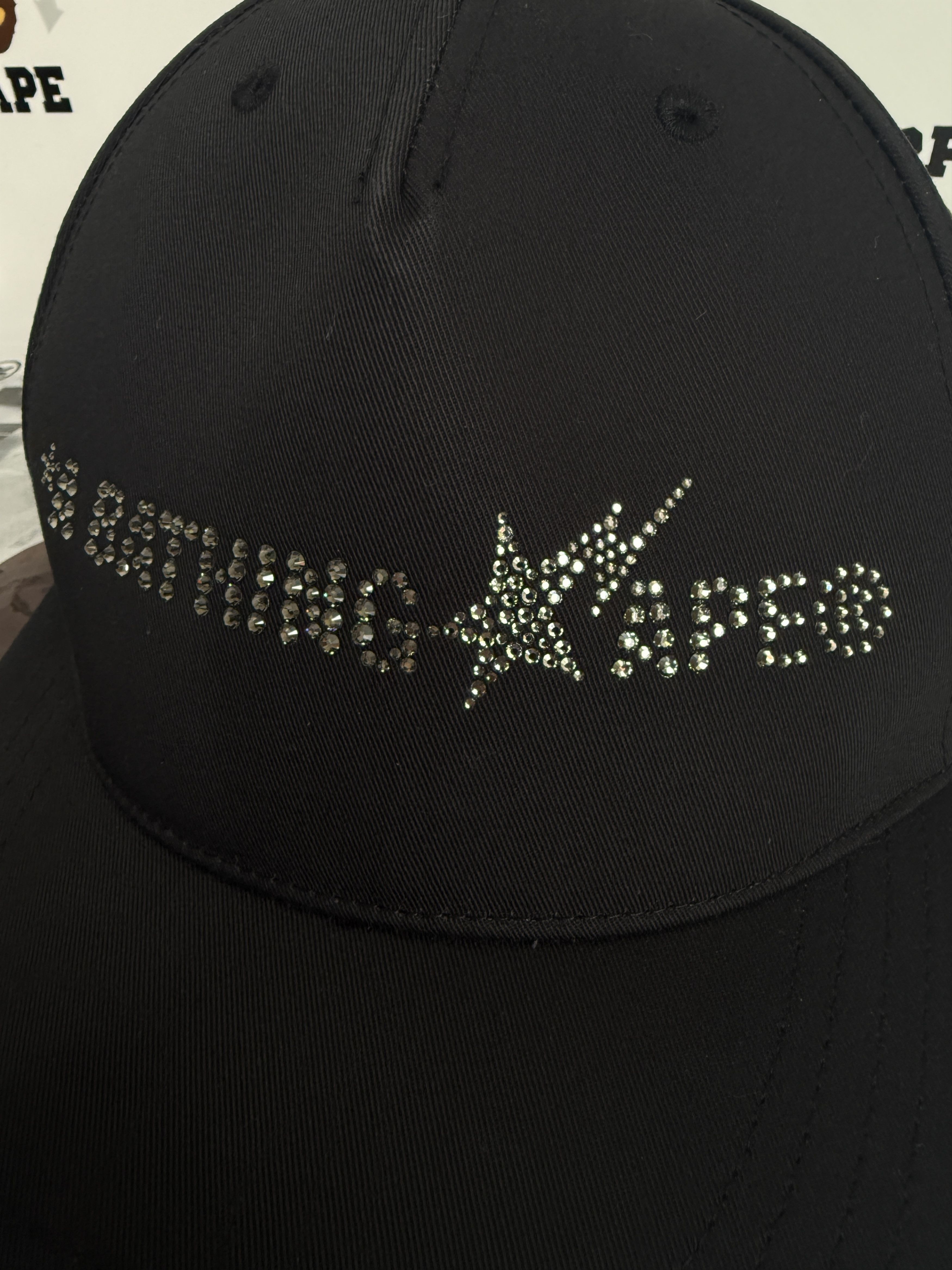 Bape × Swarovski BAPE X SWAROVSKI A BATHING APE LOGO CAP Size ONE SIZE - 3 Thumbnail