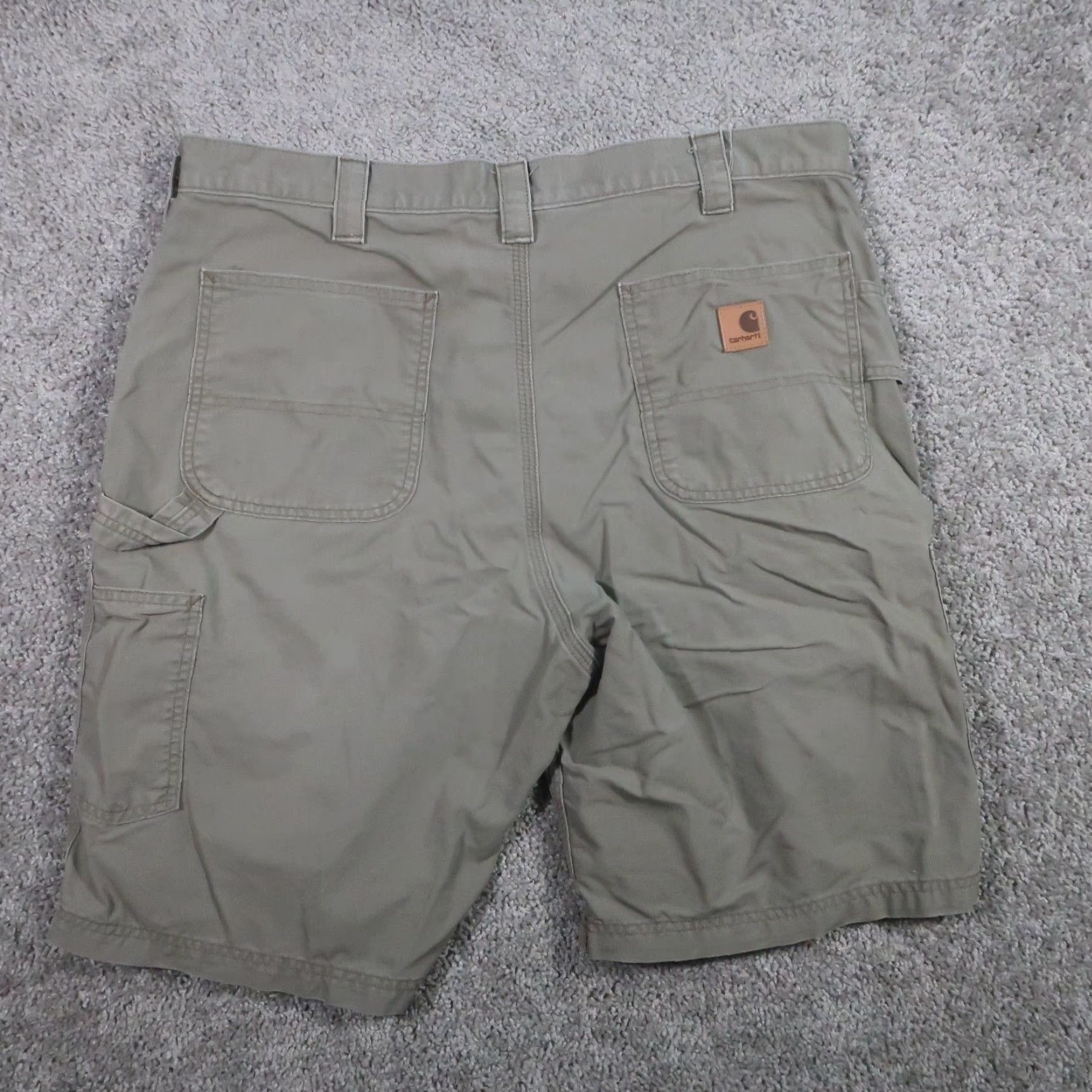 Carhartt Carhartt Carpender Shorts Mens 38 Cotton Canvas Brown Solid Cargo Pocket Hammer Loop Belt Loops Relaxed Fit Casual Workwear Seasonal 11in Inseam Mens Size US 38 / EU 54 - 6 Thumbnail