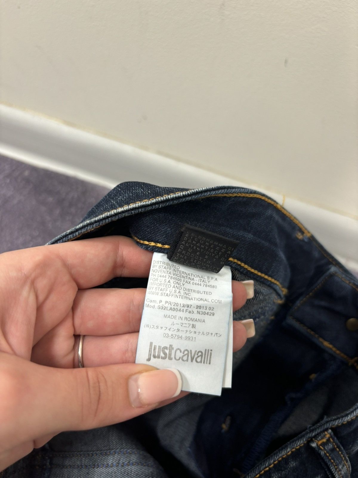 Just Cavalli Just Cavalli Chic Women’s Y2K Ripped Denim Avant Garde Jeans Size 28" / US 6 / IT 42 - 12 Thumbnail
