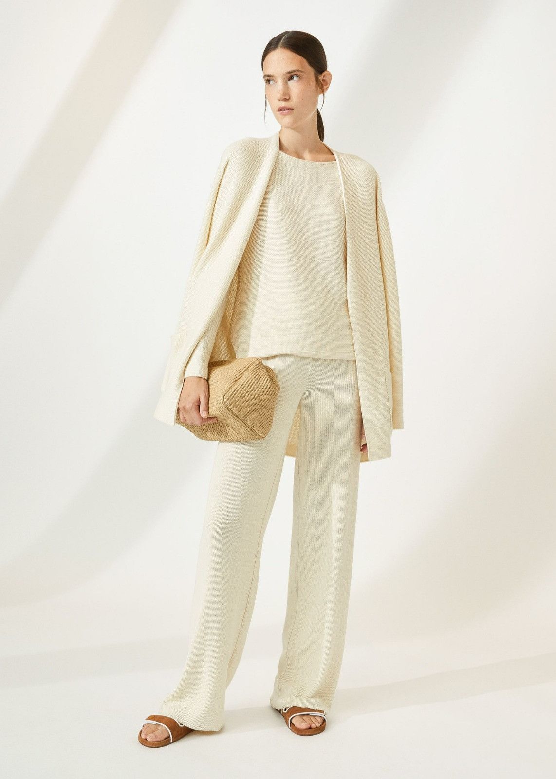 Loro Piana o1srvl11e0424 Coat in White Size L / US 10 / IT 46 - 2 Thumbnail