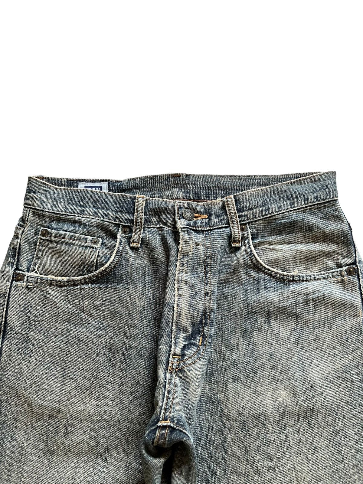 Edwin × Japanese Brand Vintage Japanese Edwin Mud Wash Distressed Baggy Jeans Size US 31 - 4 Thumbnail