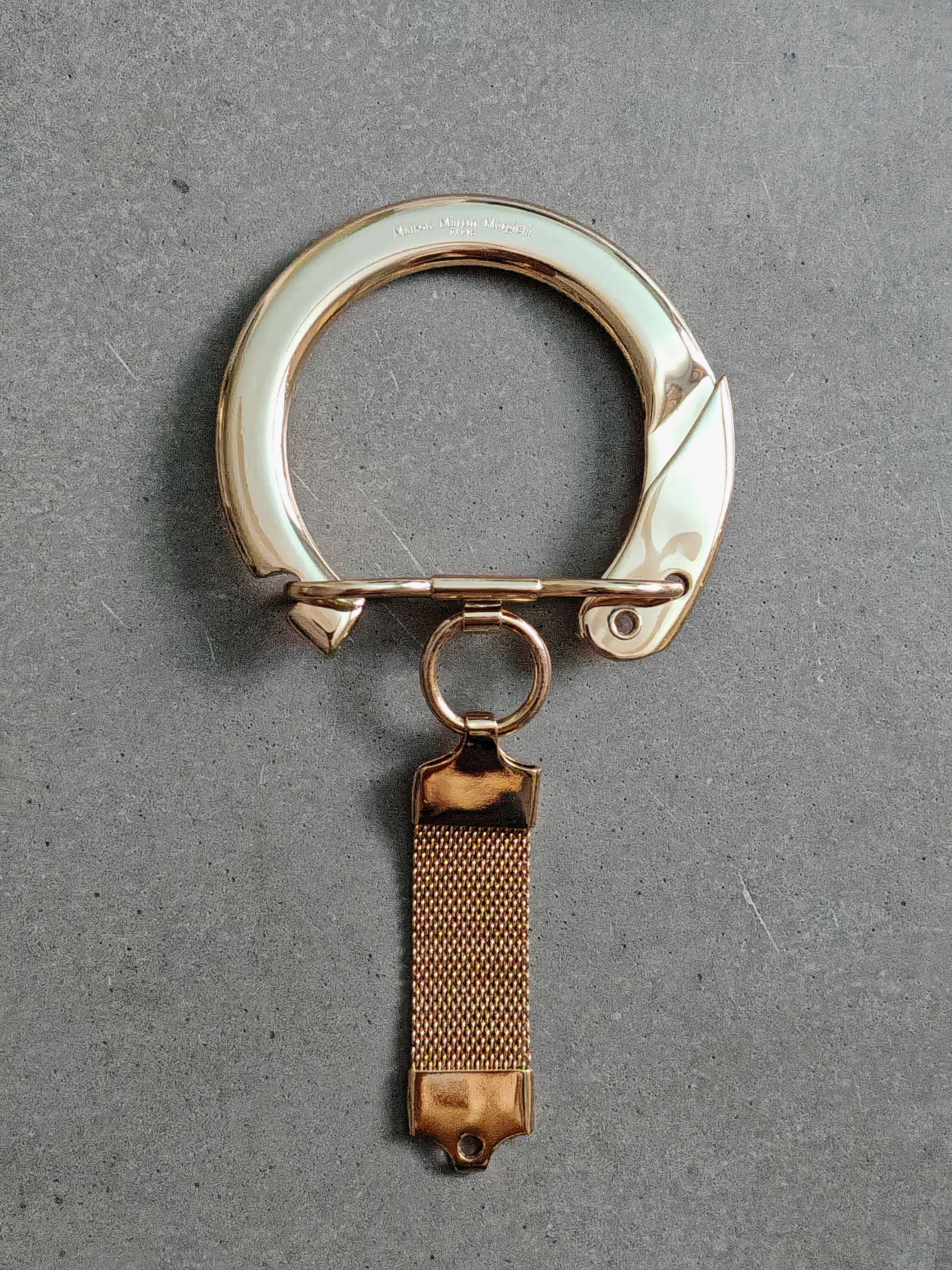 Maison Margiela four-stitch Leather Keyring | Black | FARFETCH