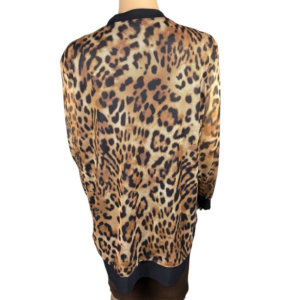 Chicos Chico's Animal Print Mesh Leopard Pattern Cardigan Size 3 U Size XL / US 12-14 / IT 48-50 - 6 Thumbnail
