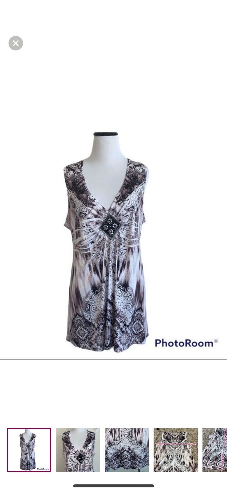 Apt. 9 Apt. 9 large abstract sleeveless top Size L / US 10 / IT 46 - 1 Thumbnail
