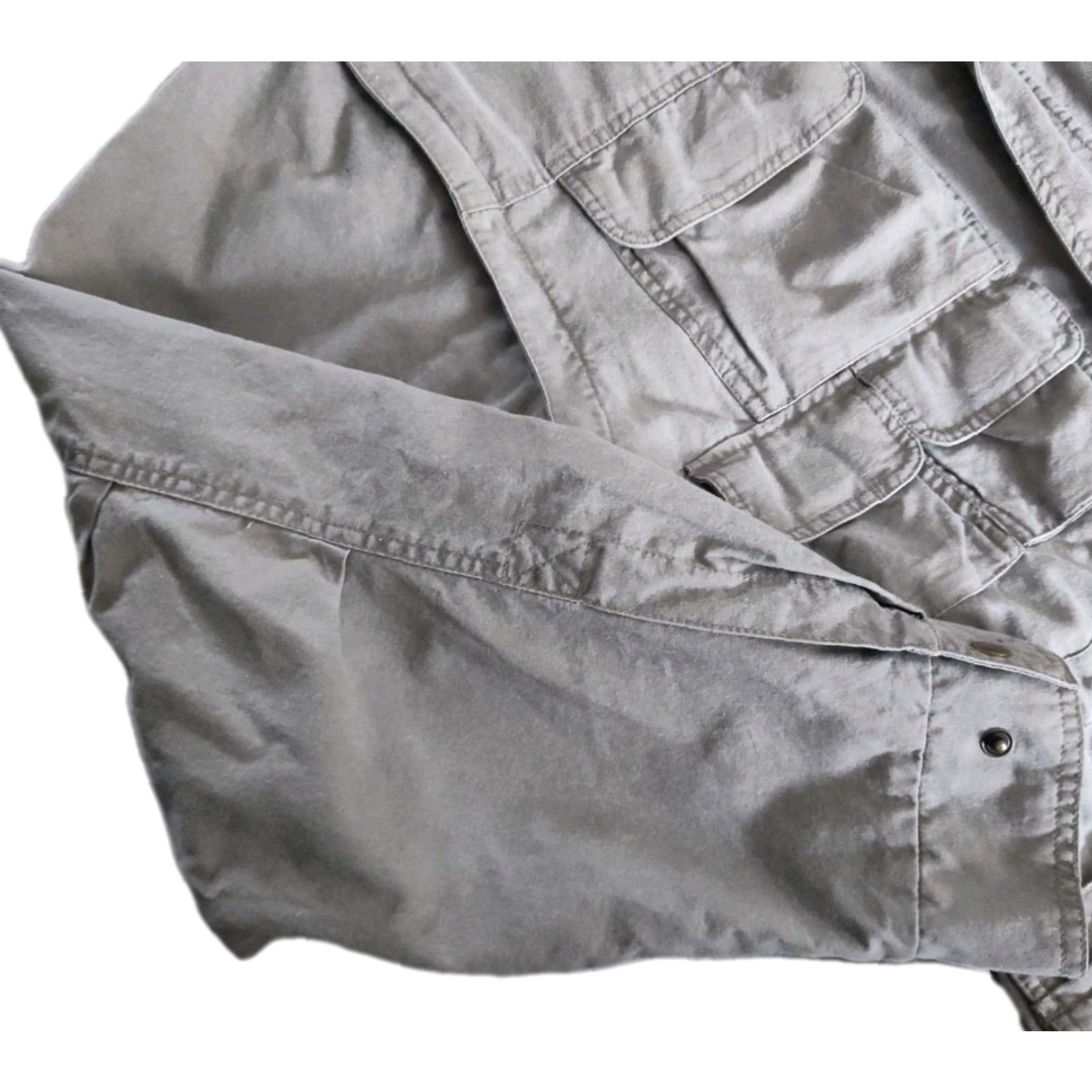 Orvis Vtg Orvis Mens Safari Fishing Military Utility Jacket Olive Green XL Packed Hood Size US XL / EU 56 / 4 - 2 Thumbnail