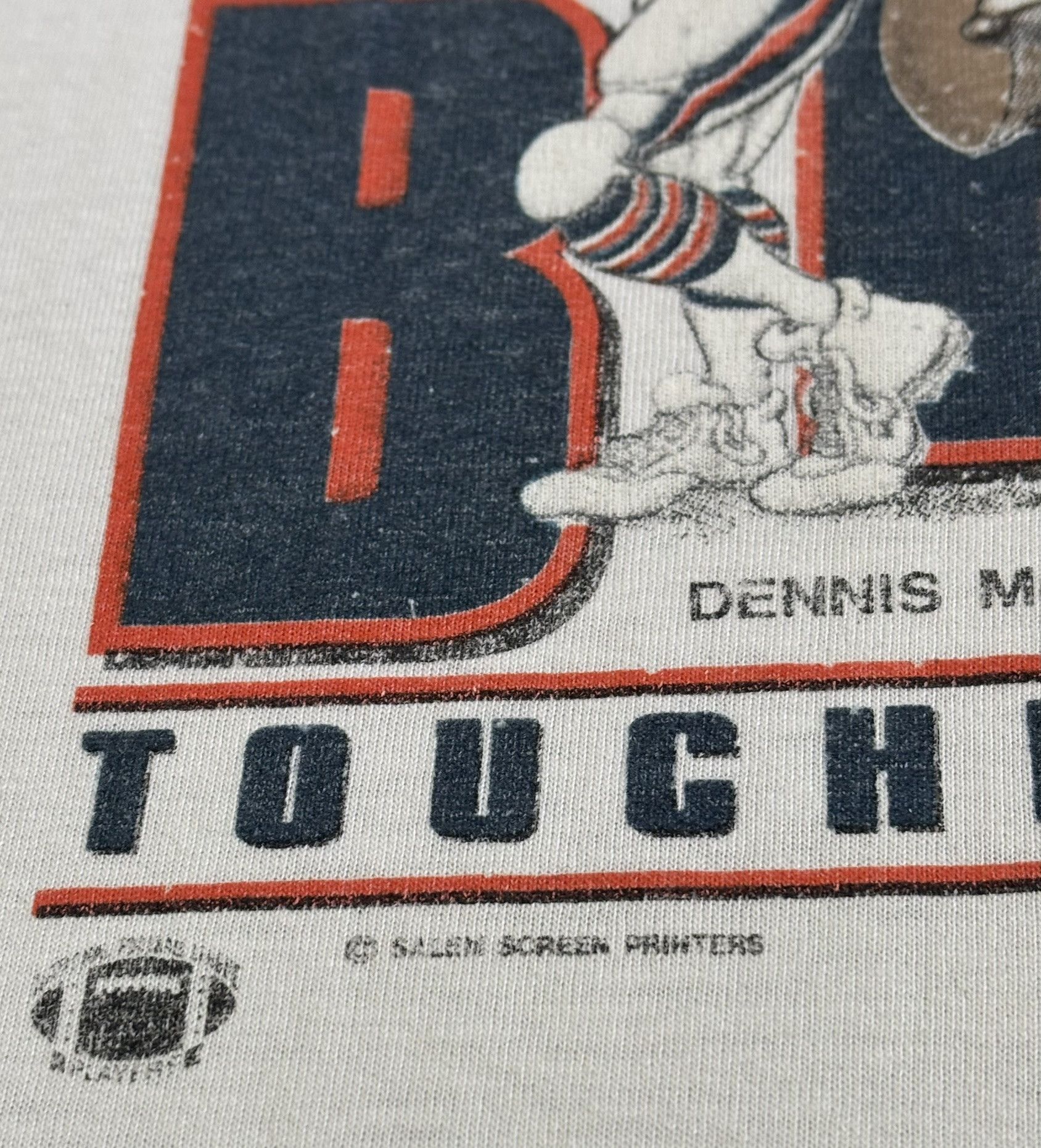 NFL × Vintage Chicago Bears 1987s NFL Screem Stars vintage T-Shirt Size US XL / EU 56 / 4 - 9 Thumbnail