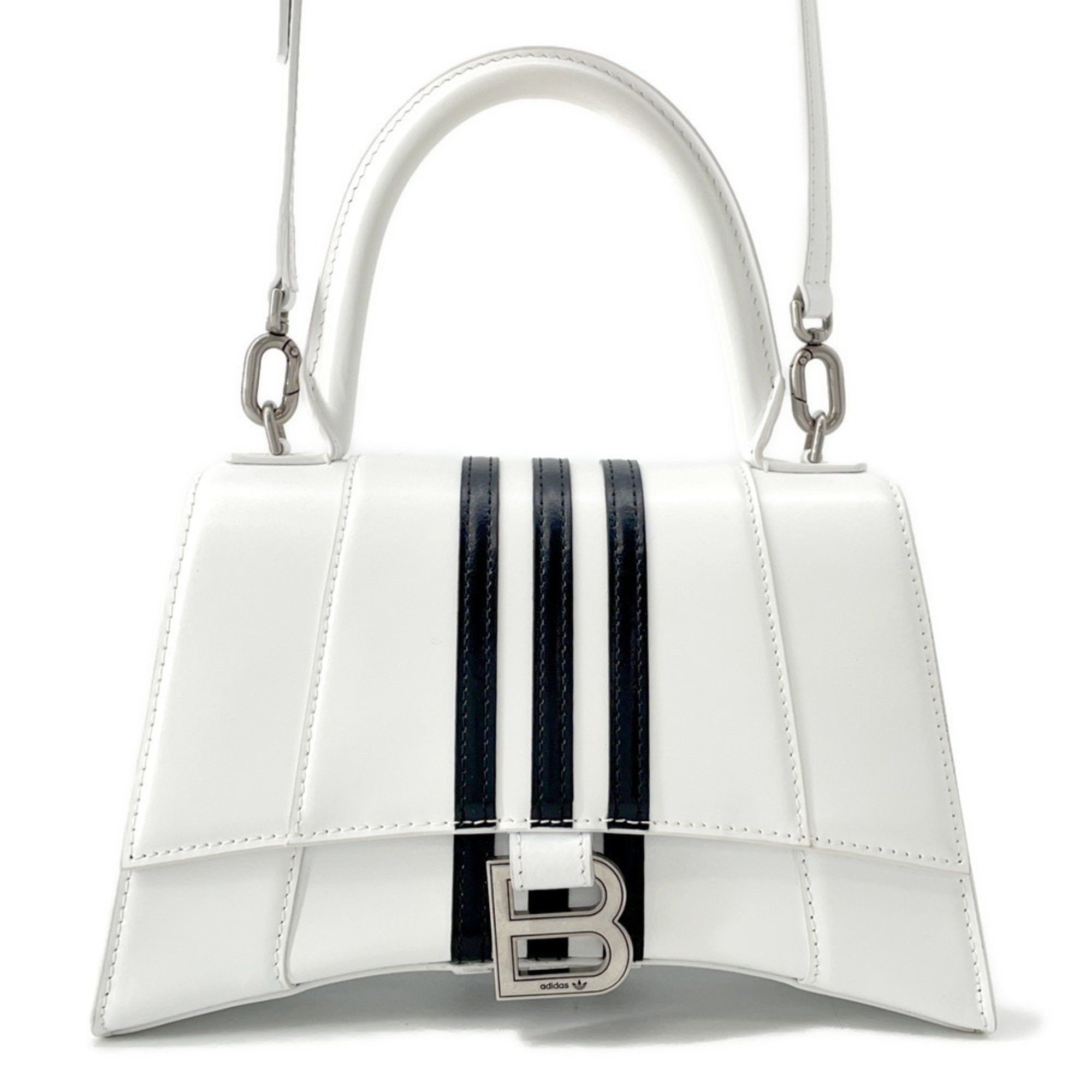 Balenciaga Handbag Hourglass S 593546 BALENCIAGA 2way White