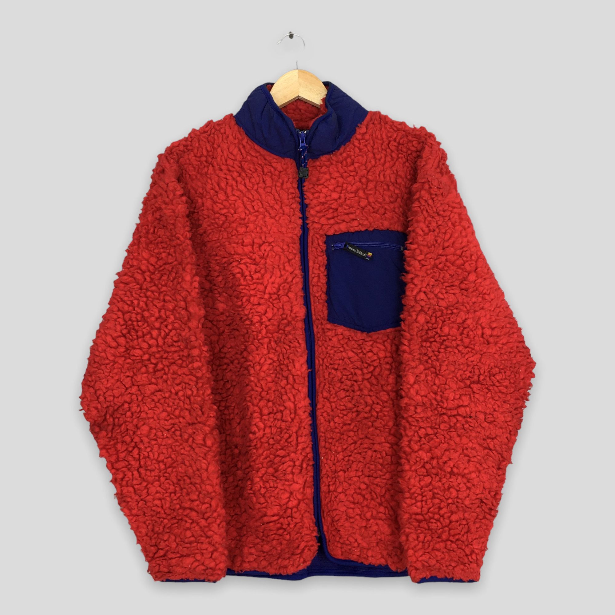 image of Archival Clothing x Vintage Famous Trails California Bulky Fleece Polartec Sweater Large in Red