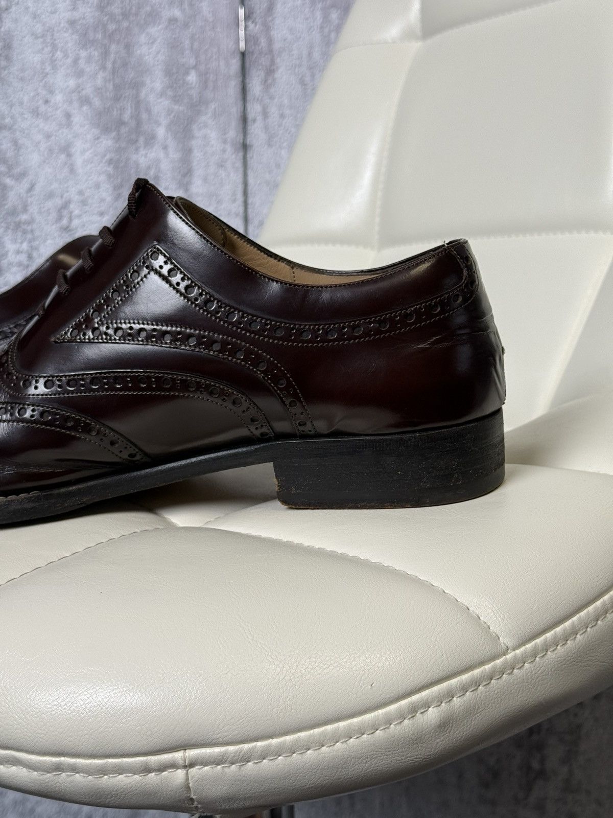 Gucci Gucci Leather Brogue Oxford Dress Shoes Men’s Size 46E Size US 13 / EU 46 - 16 Thumbnail