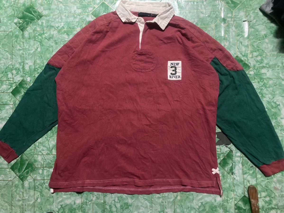 Rugby Ralph Lauren × Vintage Vintage Rugby New Rever Polo Shirt Size US XL / EU 56 / 4 - 1 Thumbnail