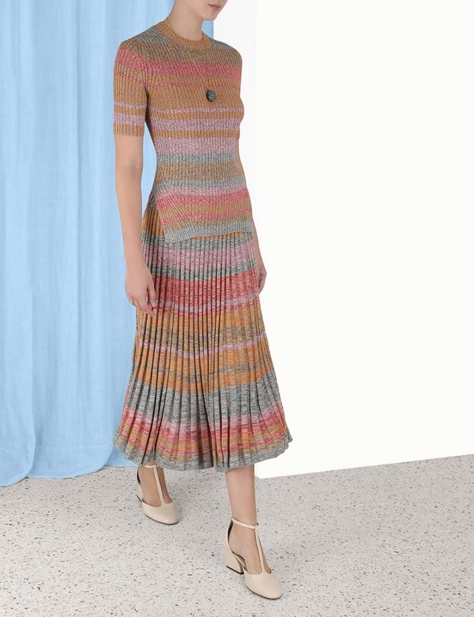 Zimmermann oc11z0425 Luminosity Mouline Skirt in Multicolor Size 26" / US 2 / IT 38 - 4 Thumbnail