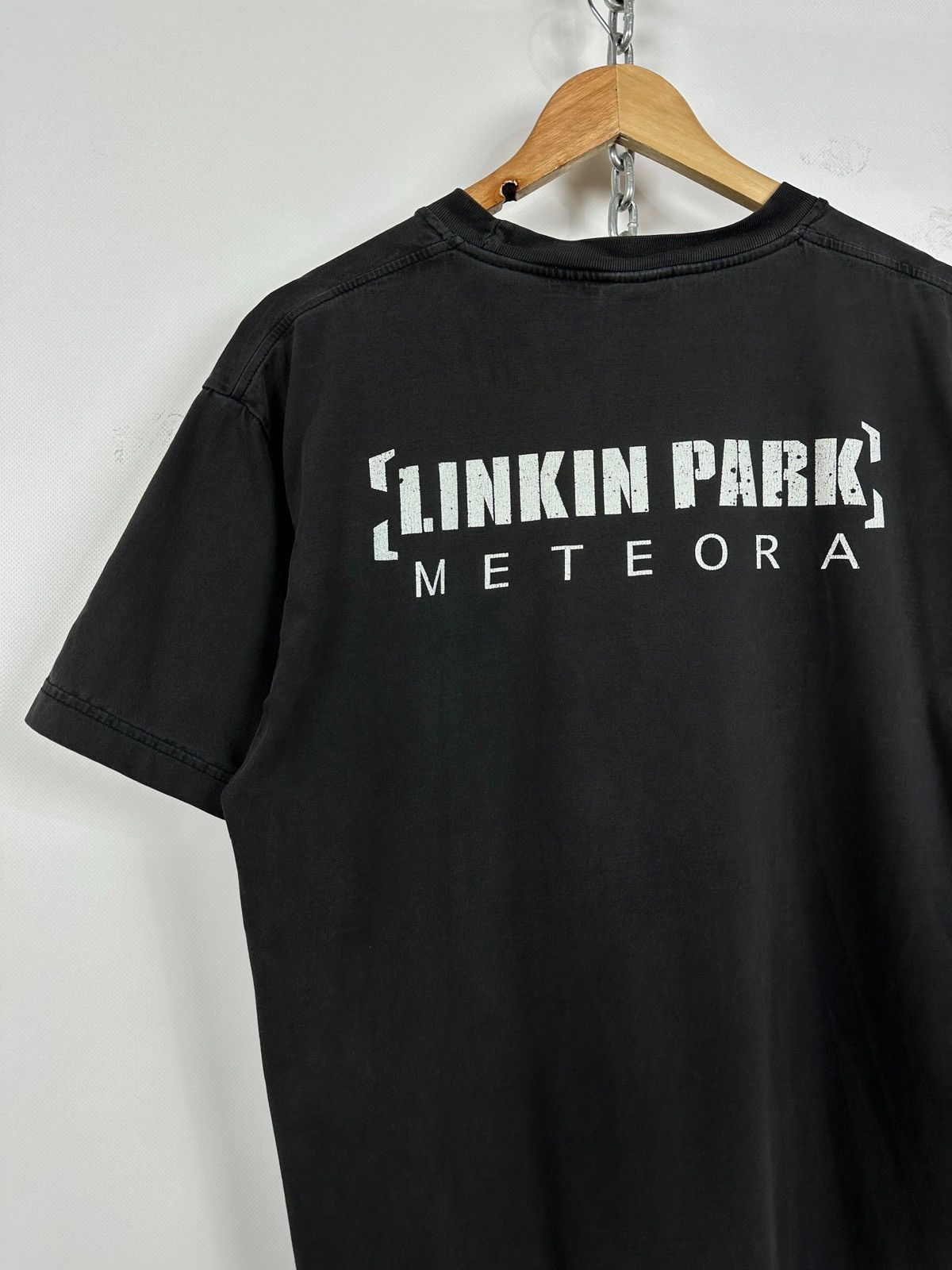 Band Tees Vintage Linkin Park Meteora Faded Black T-Shirt Size US L / EU 52-54 / 3 - 12 Thumbnail