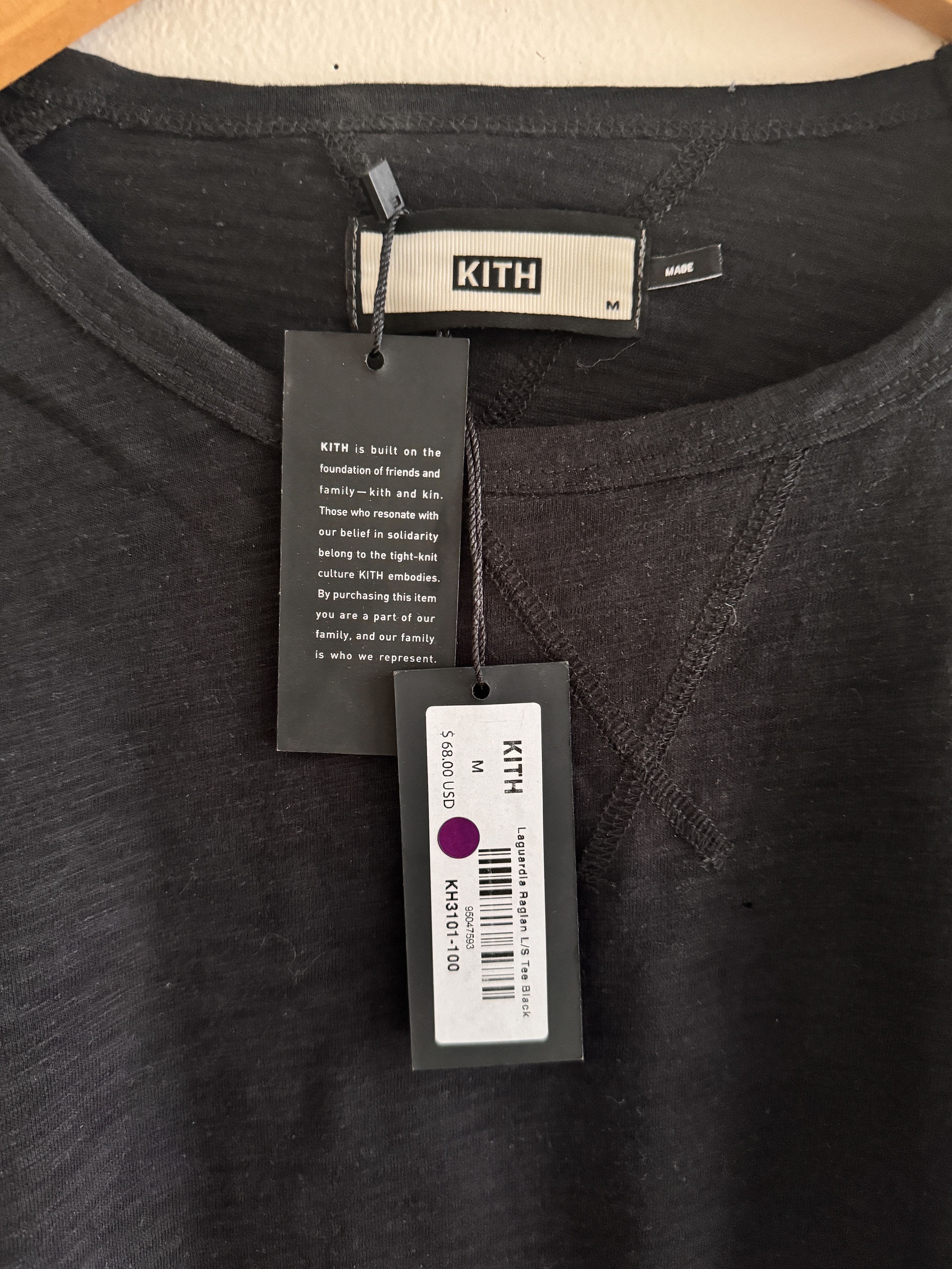 Kith KITH LONGSLEEVE BLACK MENS TEE Size US M / EU 48-50 / 2 - 1 Thumbnail