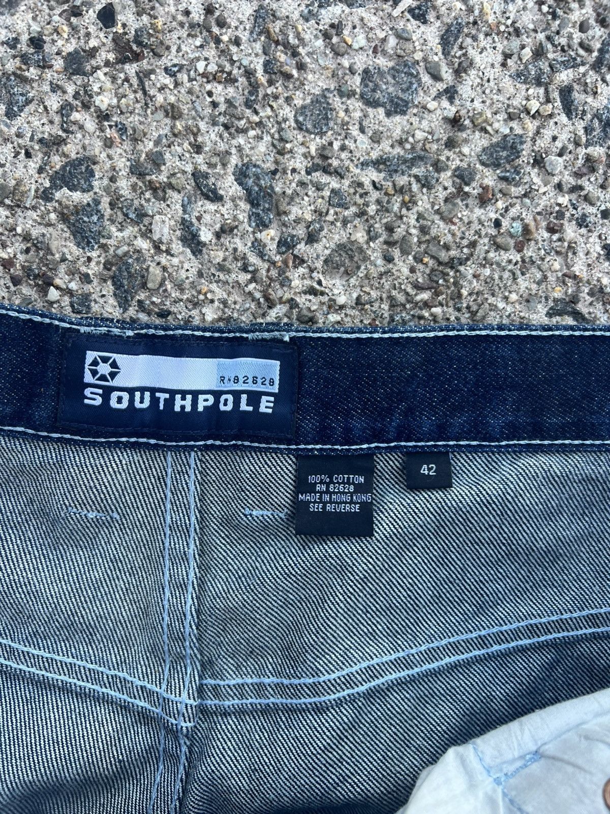 Southpole Southpole Vintage Straight Denim Jeans Embroidered Hip Hop Size US 42 / EU 58 - 6 Thumbnail