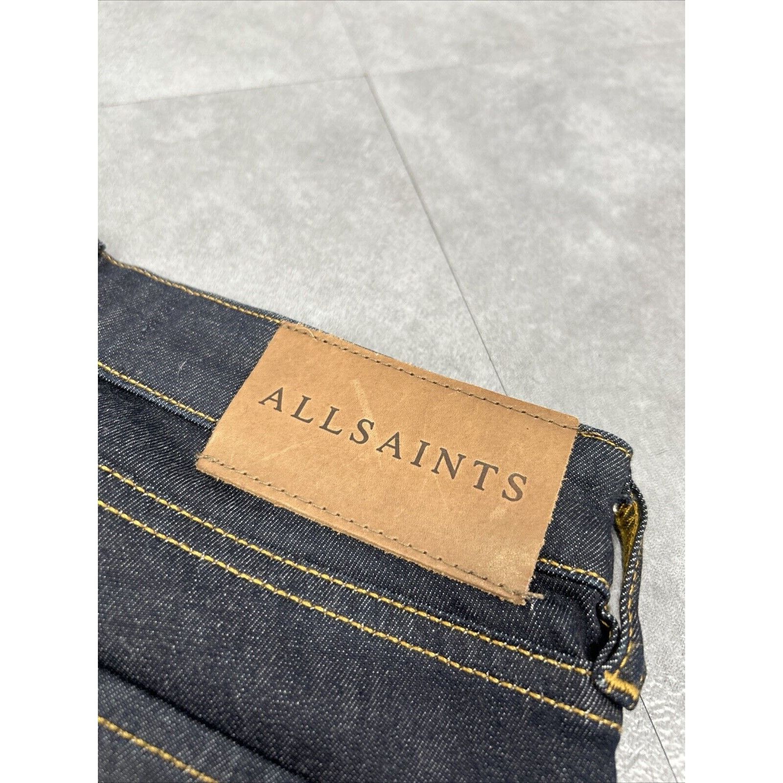 Allsaints ALL SAINTS Button Fly Dark Wash Women’s Skinny Jeans Size 26 Size 26" / US 2 / IT 38 - 7 Thumbnail