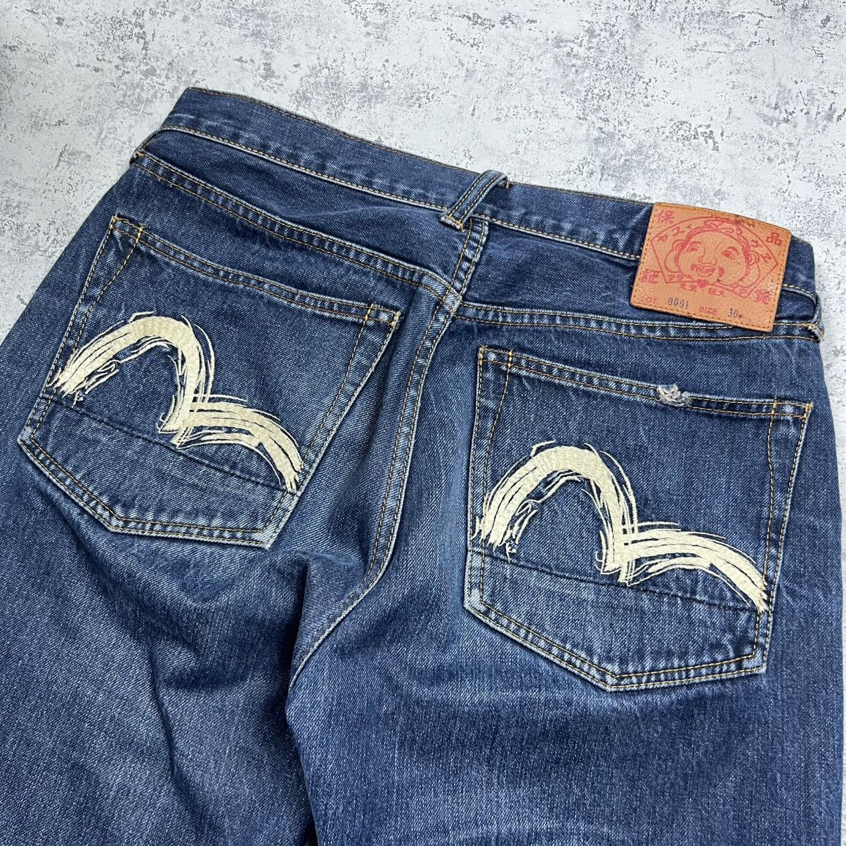 Evisu 00s Evisu Embroidered Logo Vintage Selvedge Denim Pants Size US 30 / EU 46 - 3 Thumbnail