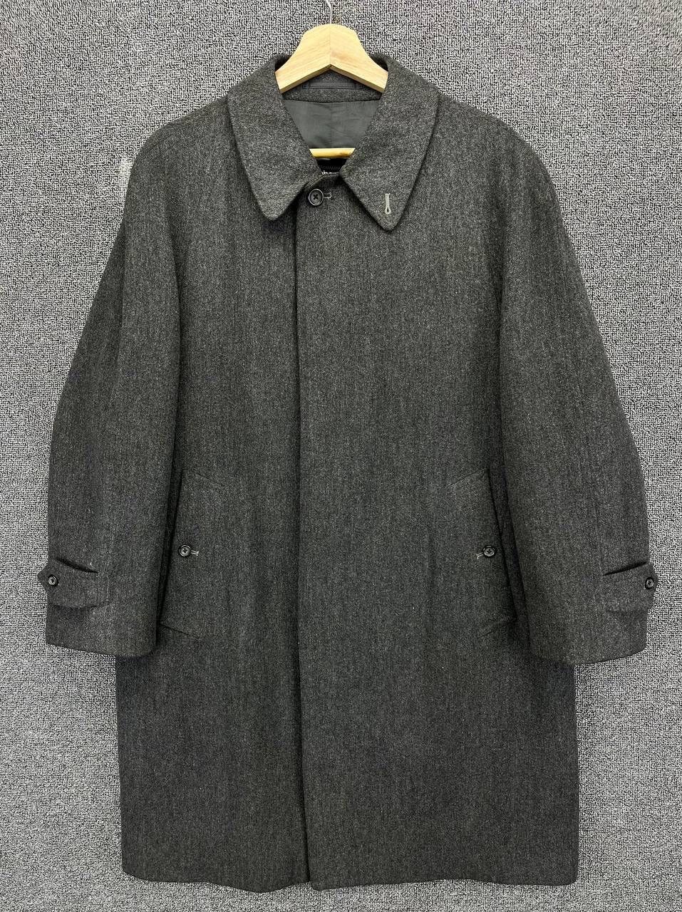 Burberry × Vintage Vintage Burberry Grey Trench Coats Wool Long Jacket Size US M / EU 48-50 / 2 - 1 Thumbnail