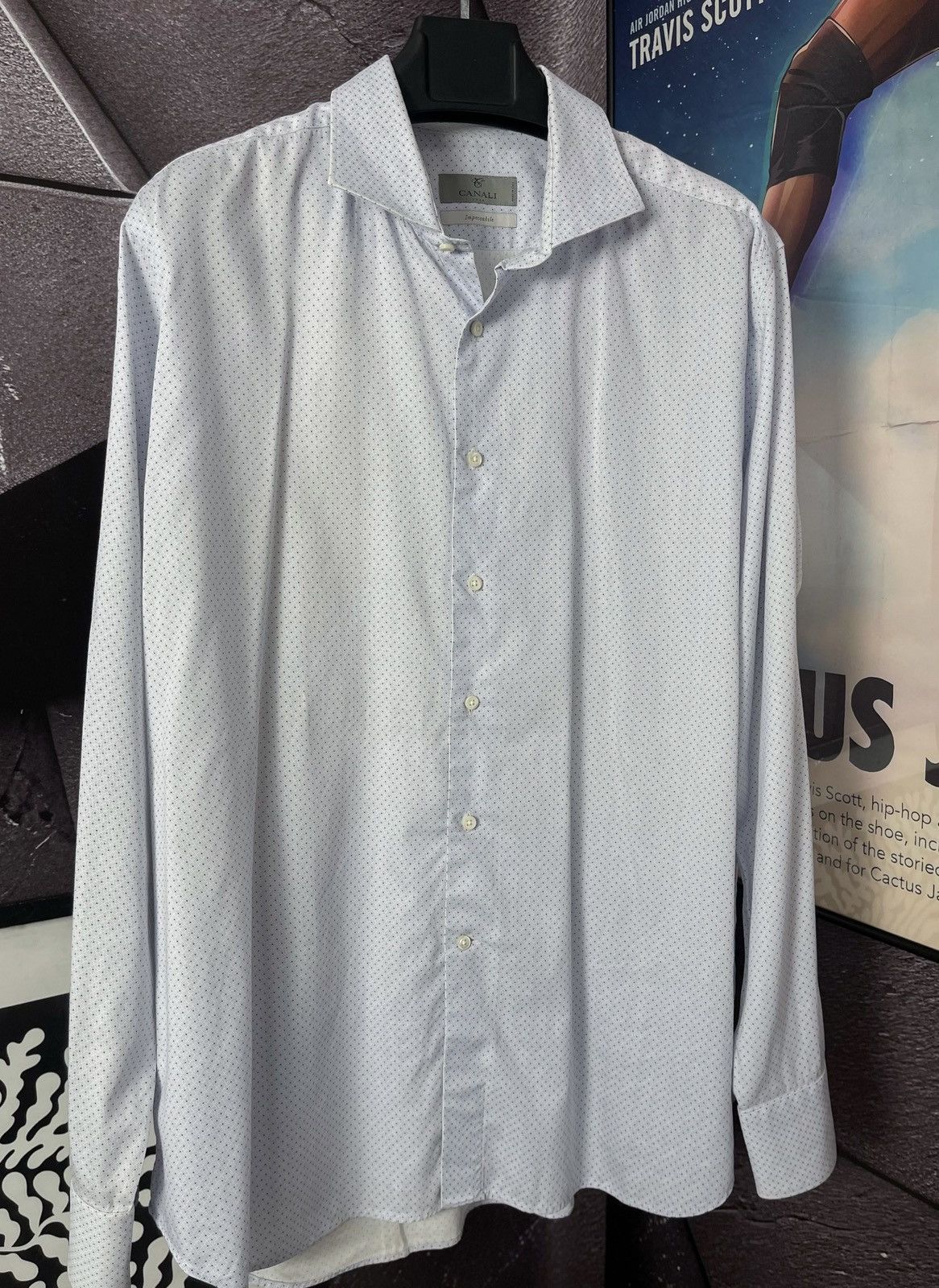 Canali Canali Impeccabile Dress Shirt XL Italian Luxury Pattern Size US XL / EU 56 / 4 - 1 Thumbnail