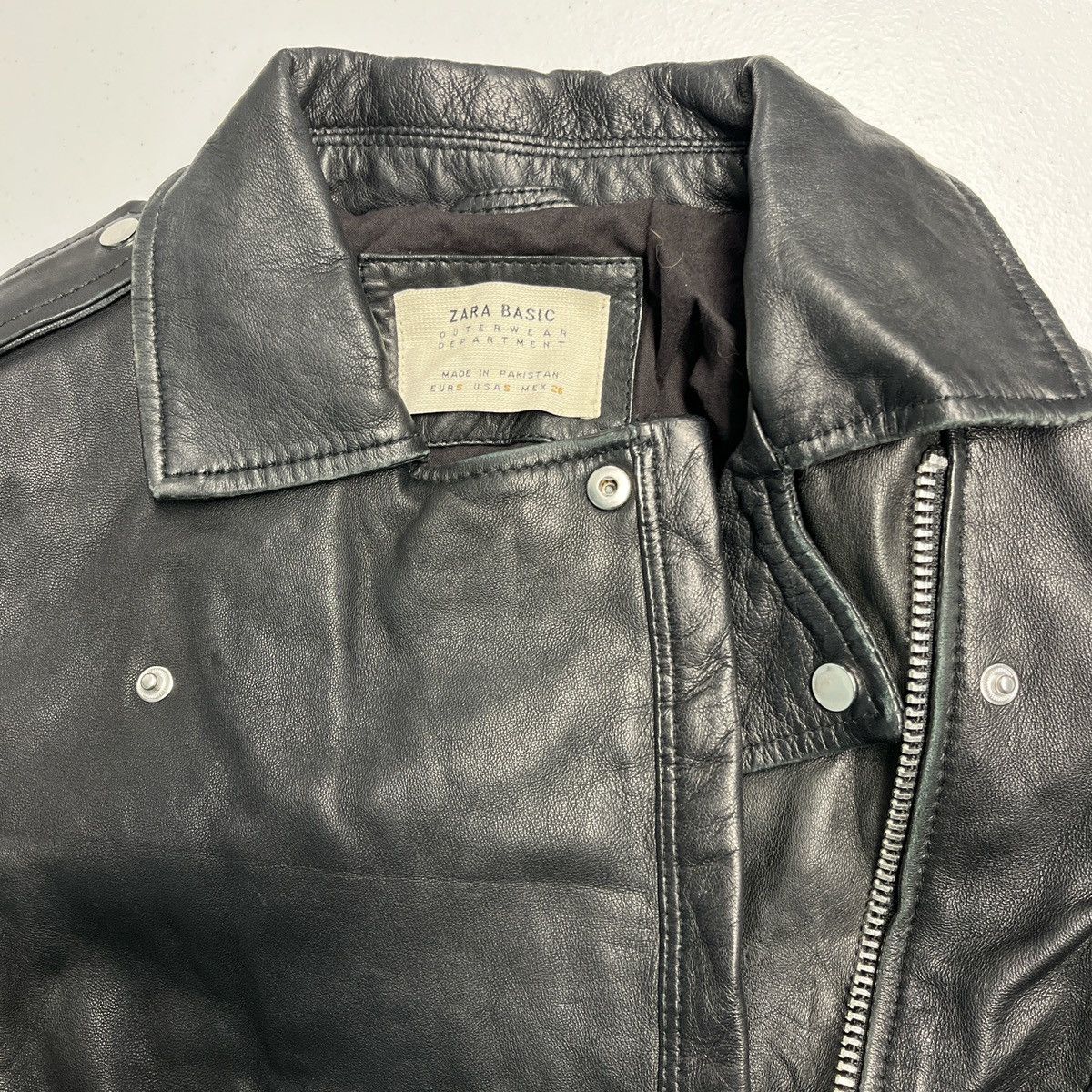 Zara ZARA Authentic Leather Moto Jacket Size XS / US 0-2 / IT 36-38 - 3 Thumbnail
