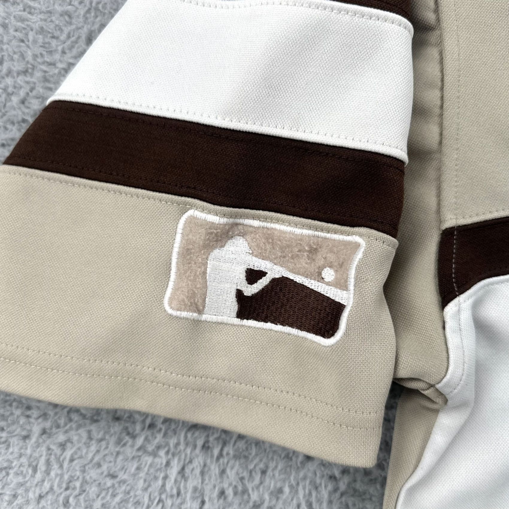 Vintage VINTAGE 212 NYC 90s Y2K Baseball Jersey Two Tone Brown Unisex Adults XL Dirty South Short Sleeve Pullover Jersey Mens Womens Size US XL / EU 56 / 4 - 6 Thumbnail