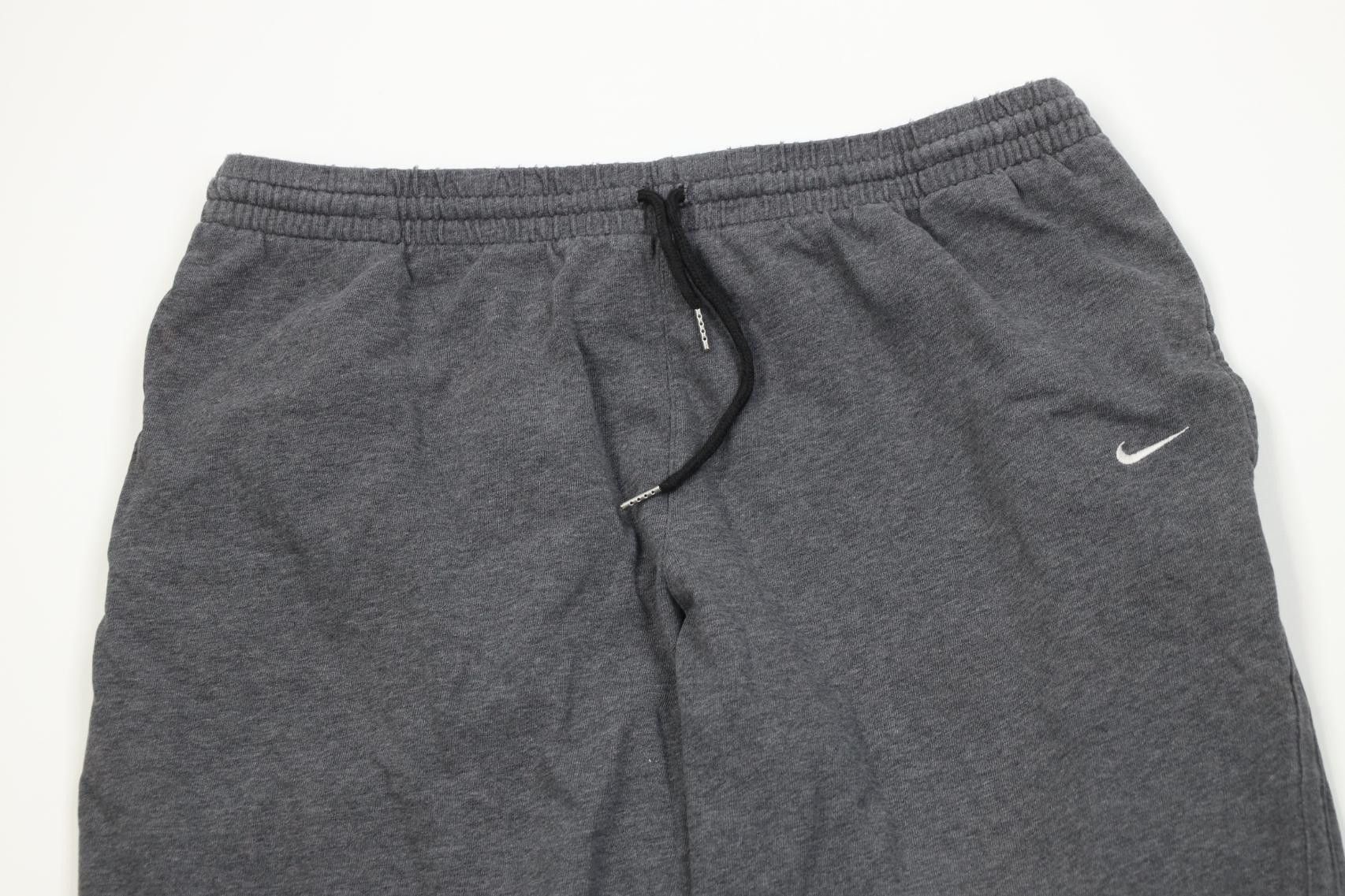 Nike Vintage Y2K Nike Mini Swoosh Cotton Knit Wide Leg Pants Gray Size US 38 / EU 54 - 2 Thumbnail
