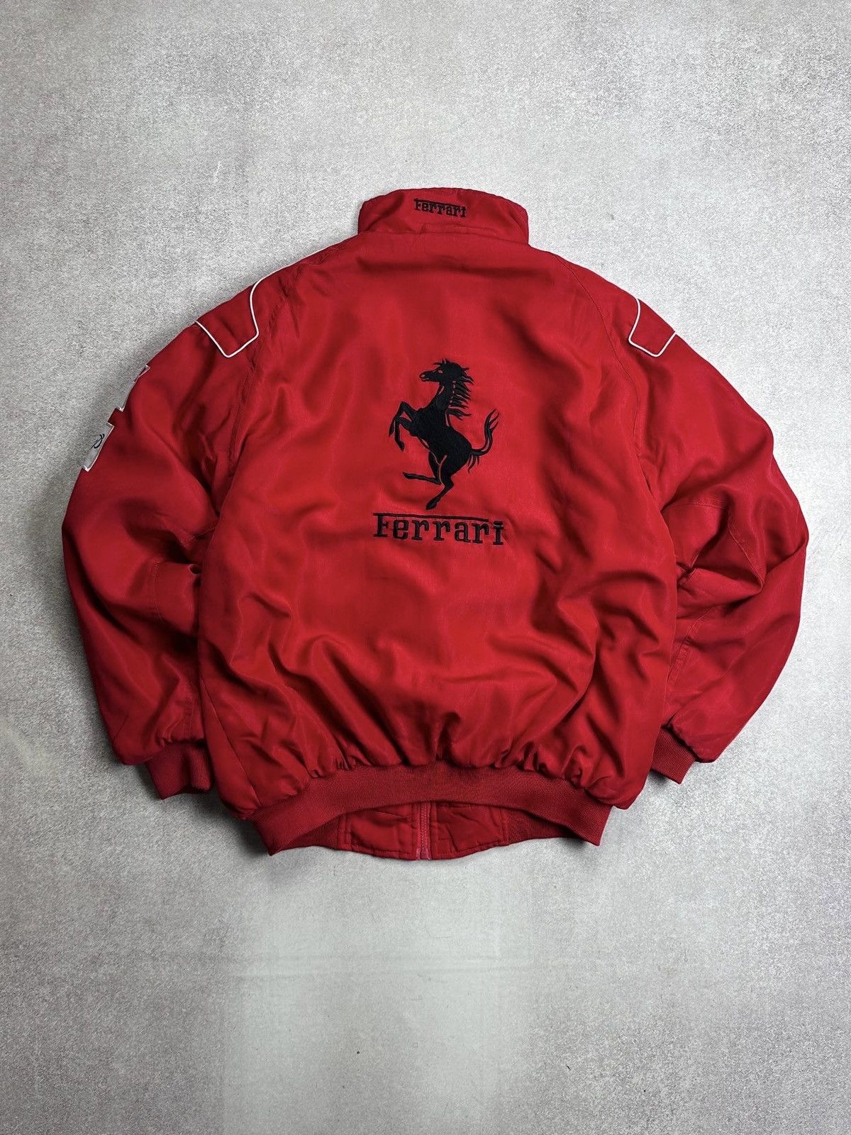 Formula 1 Vintage F-1 Ferarri Racing Shell Y2K Jacket Rare L Size US L / EU 52-54 / 3 - 4 Thumbnail