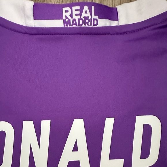 Adidas Real Madrid Retro Cardiff Final Cristiano Ronaldo #7 Away Pu Size US XXL / EU 58 / 5 - 9 Thumbnail