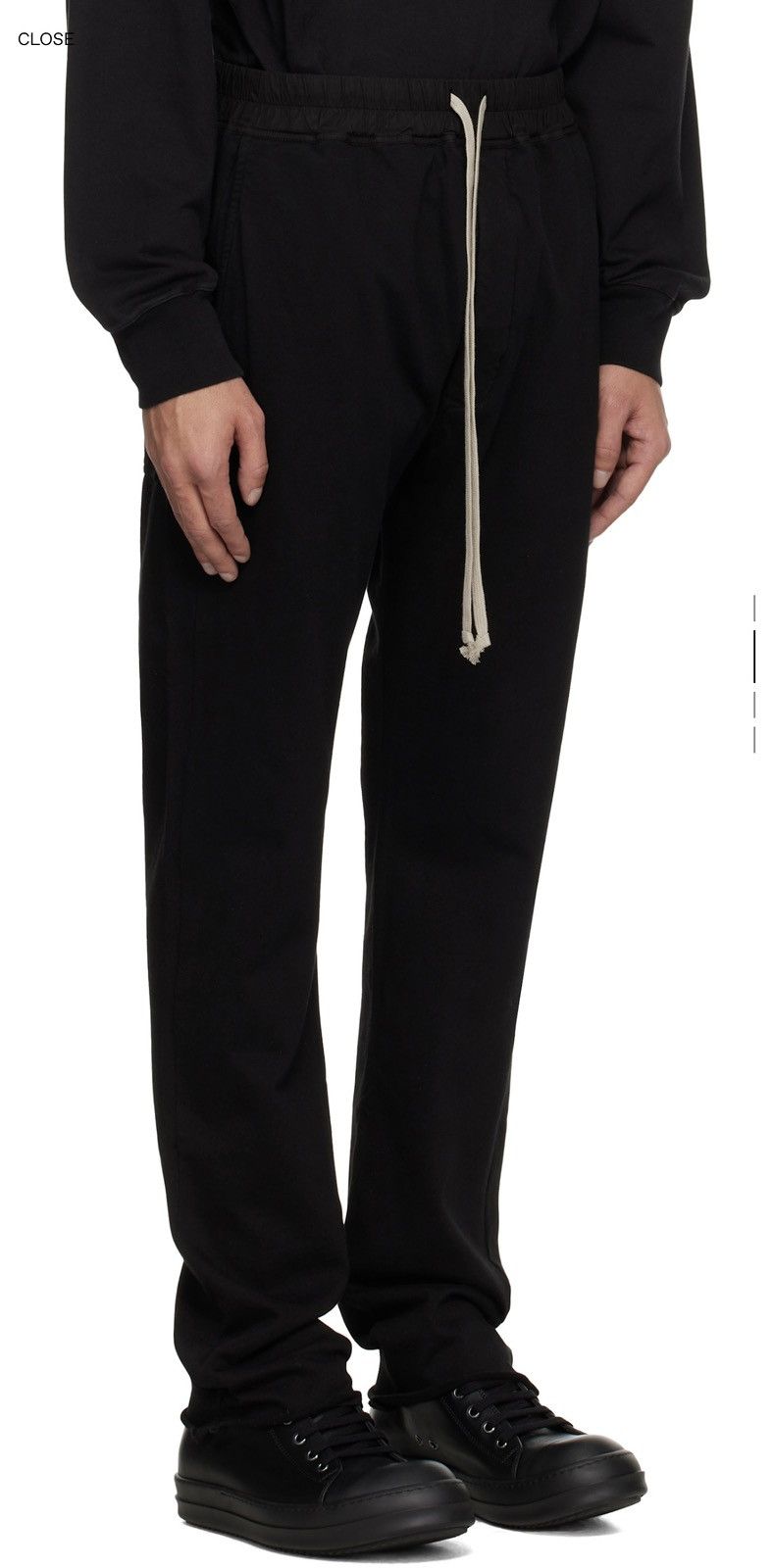Rick Owens Drkshdw Black Hollywood Berlin Drawstring Sweatpants Size US 38 / EU 54 - 10 Thumbnail