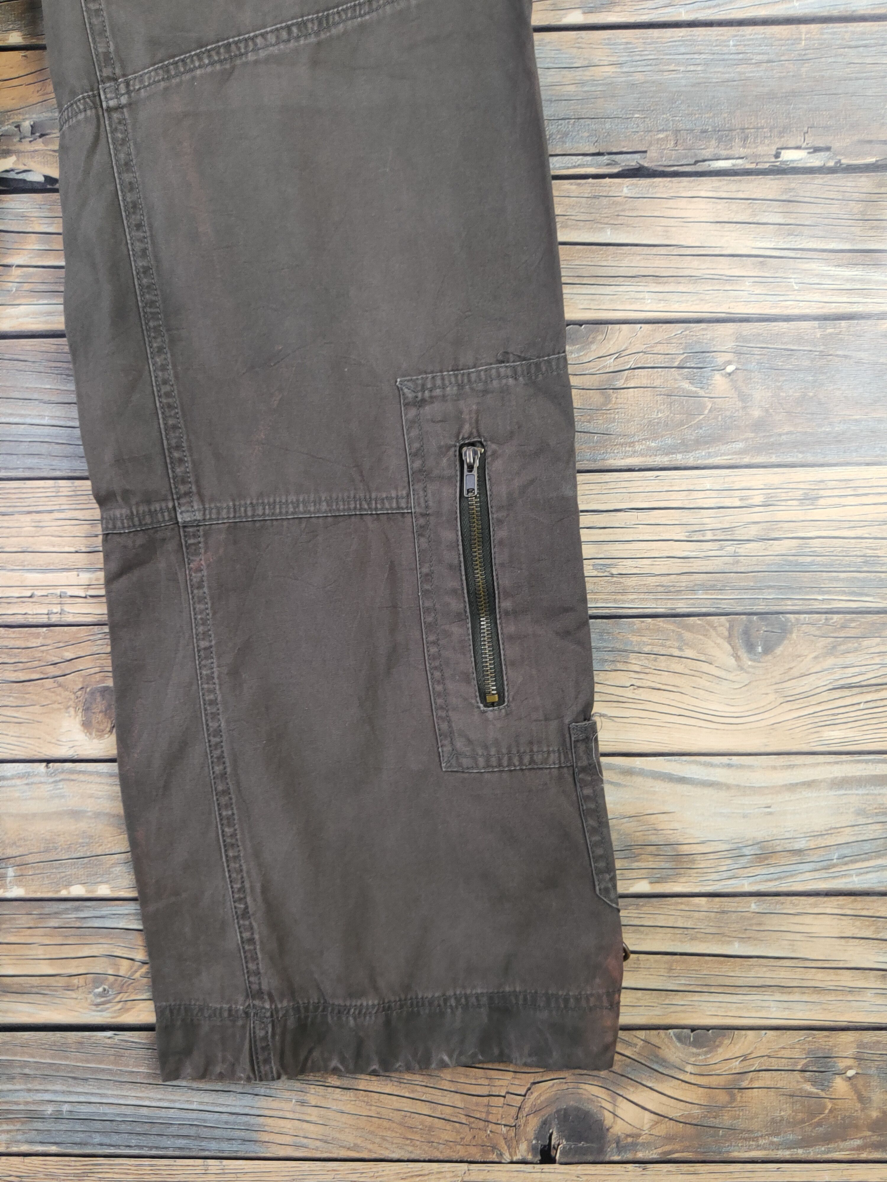 Japanese Brand DLL TBJ Jeans Brown Multipocket Tactical Cargo Pants #242 Size US 26 / EU 42 - 7 Thumbnail