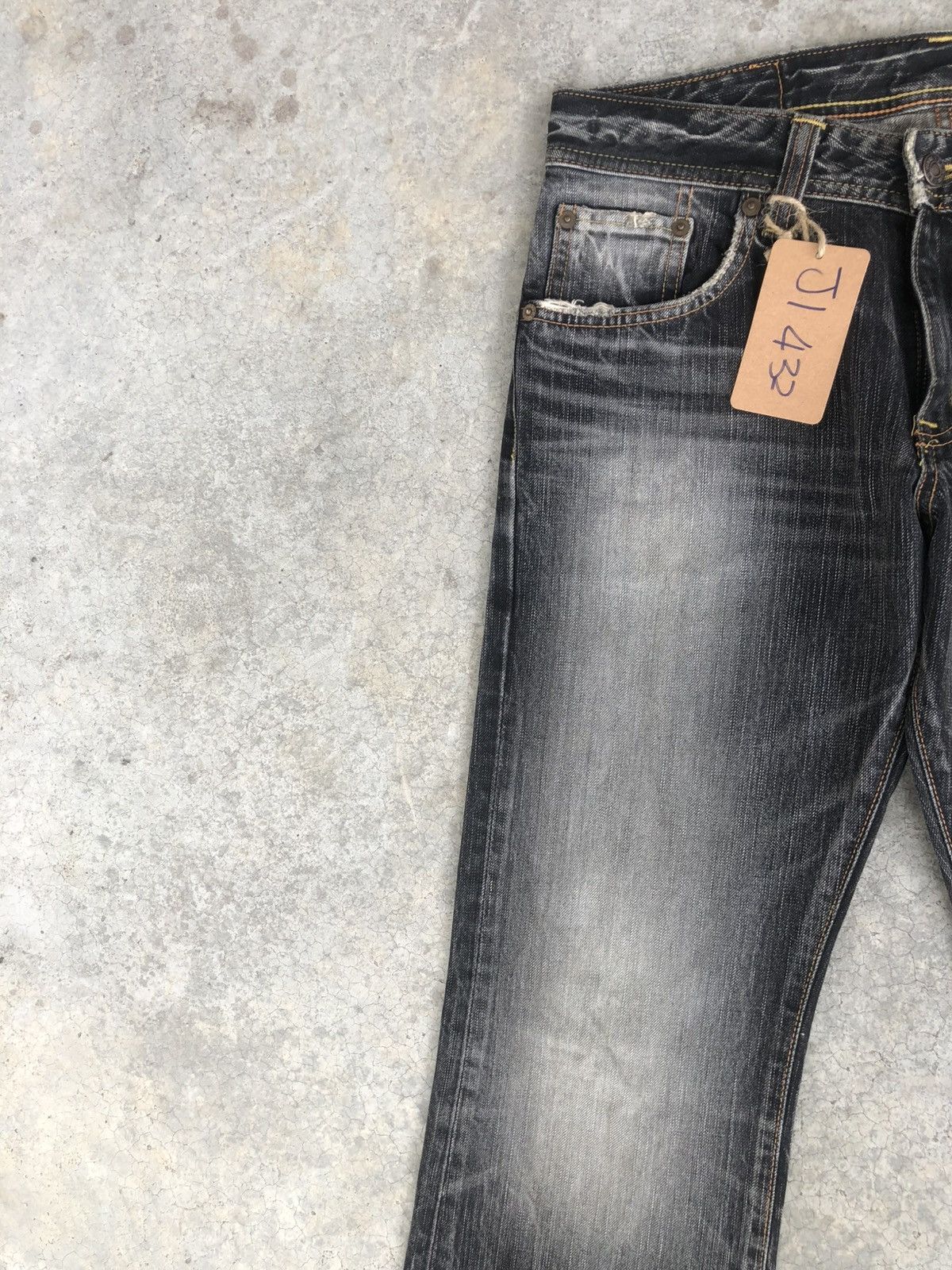 If Six Was Nine Japanese Edwin Flared Jeans Distressed Jeans Size US 30 / EU 46 - 4 Thumbnail