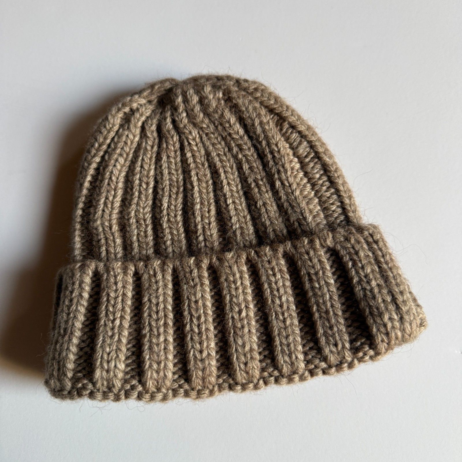 Zara ZARA Ribbed Knit Beanie Hat in Taupe Size ONE SIZE - 2 Thumbnail