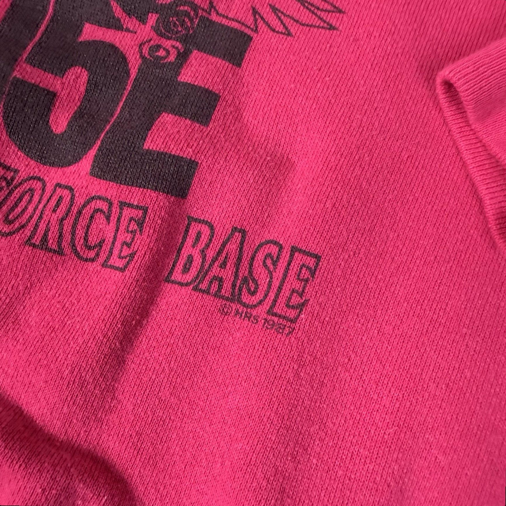 Vintage VINTAGE American Vintage Sweatshirt Shirt Mens M Pink F-15 USAF 80s 90s Eagle Crewneck Size US M / EU 48-50 / 2 - 3 Thumbnail