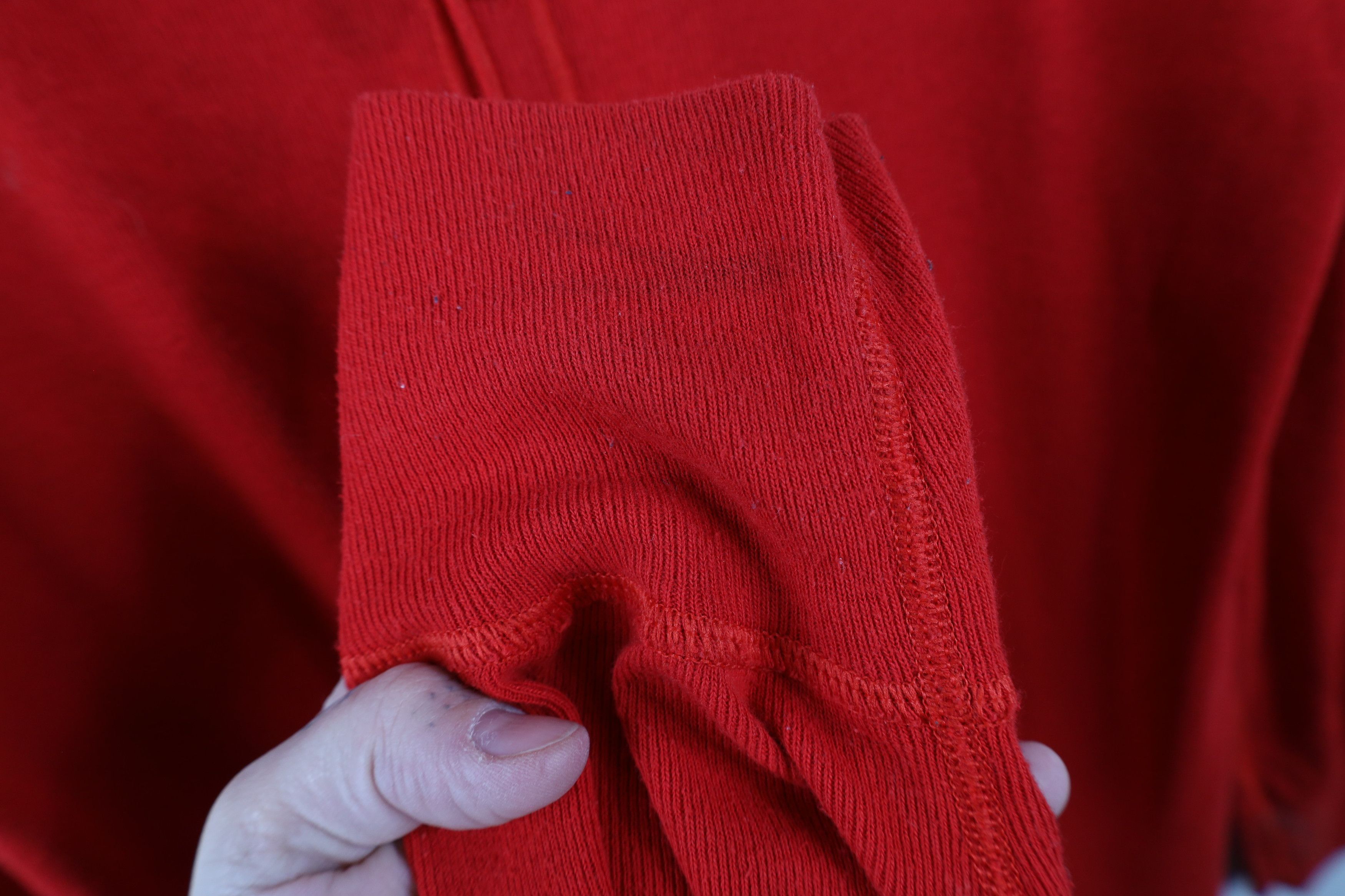 Vintage Vintage 90s Streetwear Distressed Ribbed Knit Union Suit Size US L / EU 52-54 / 3 - 15 Thumbnail