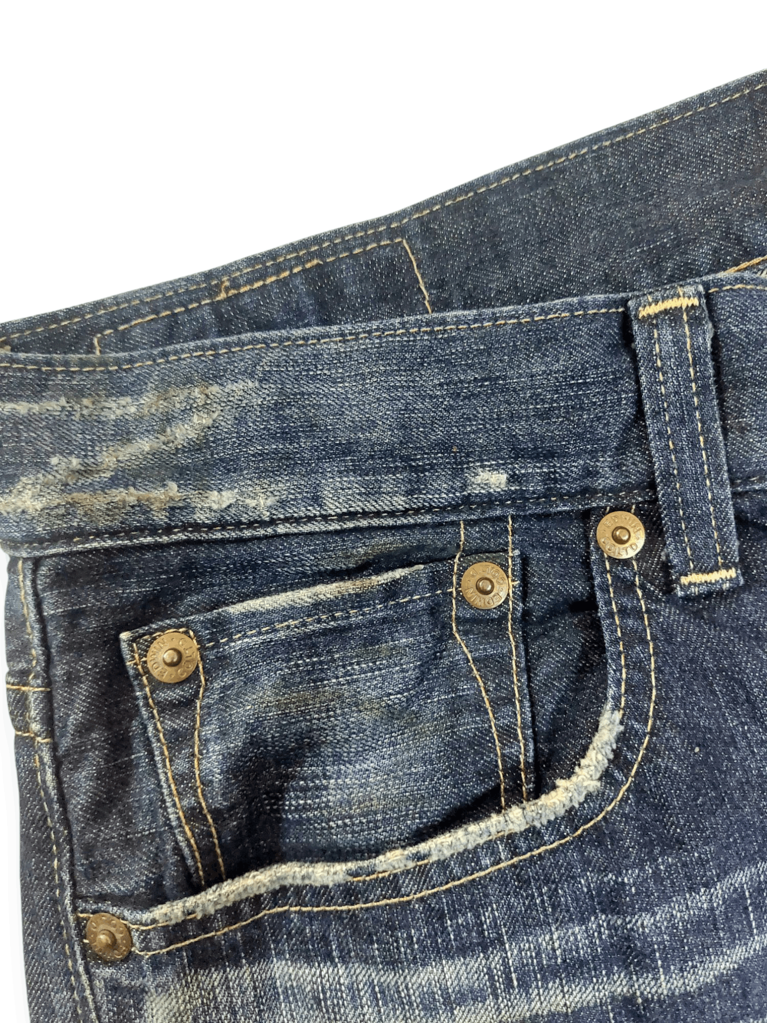 Edwin Edwin Blue Trip 503 Ripped Mudmax Flare Denim Size US 35 - 9 Thumbnail
