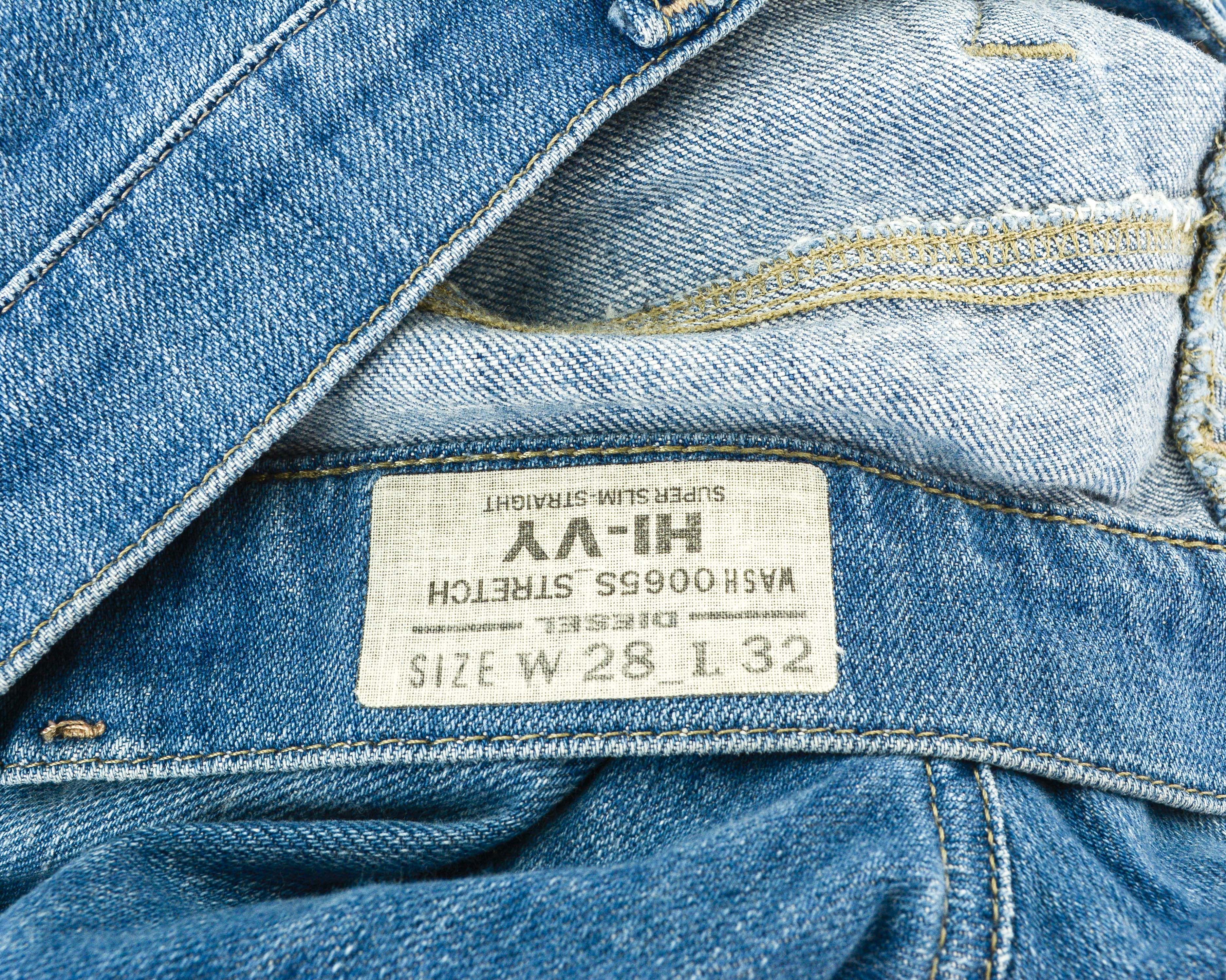 Diesel HI-VY Stretch W28 L32 Super Slim Straight Denim Jeans Pant Size 28" / US 6 / IT 42 - 5 Thumbnail