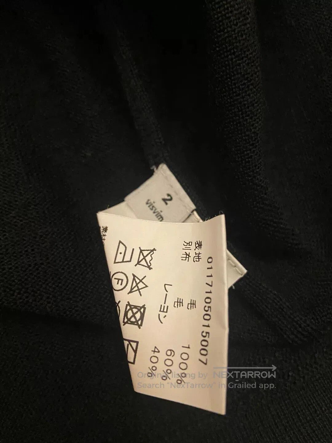 Visvim peerless black long sleeve knit top. Size US M / EU 48-50 / 2 - 5 Thumbnail