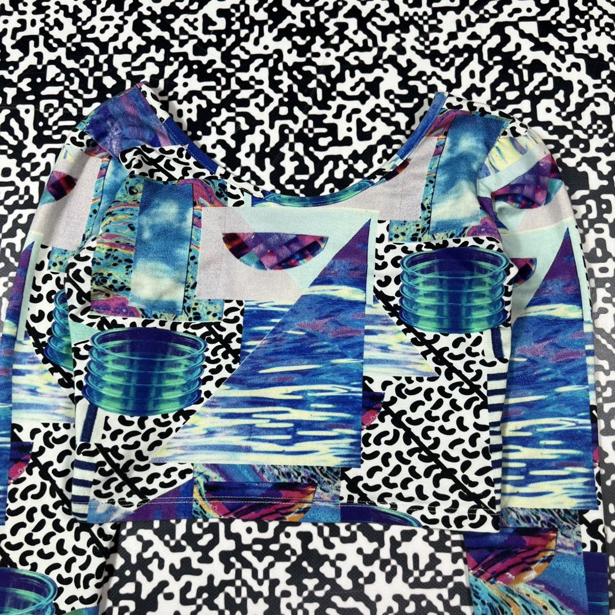 Japanese Brand Vintage Y2K Illustrated People Abstract 3D Print Longsleeve Size S / US 4 / IT 40 - 4 Thumbnail