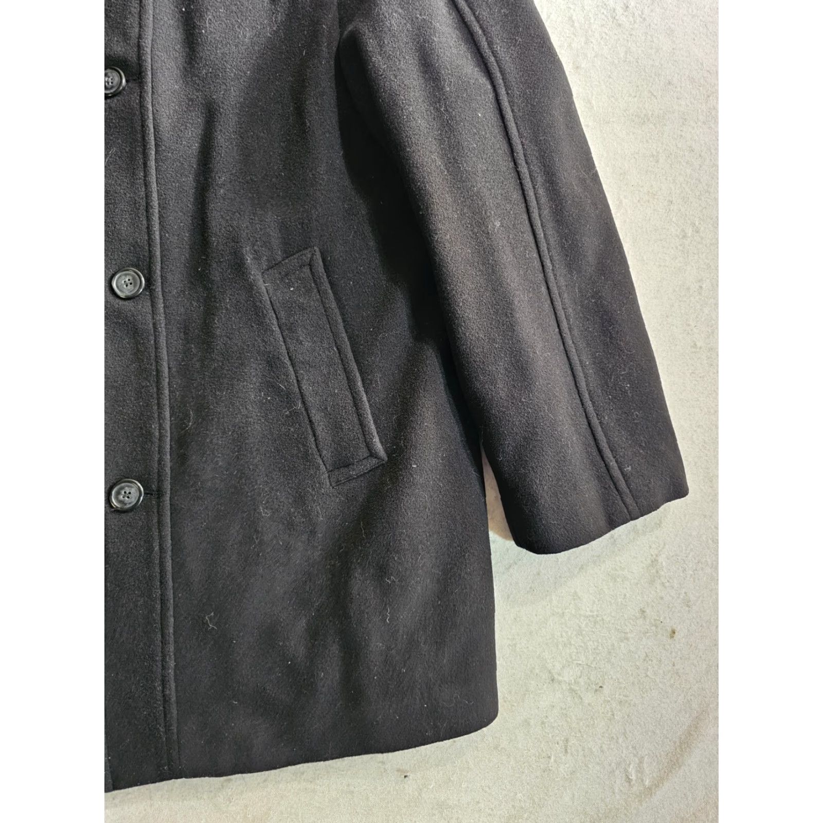 Ralph Lauren VINTAGE Lauren Ralph Lauren Signature Cashmere Blend Single Breasted Overcoat Mens Sz 40S Black” Size US XXS / EU 40 - 5 Thumbnail