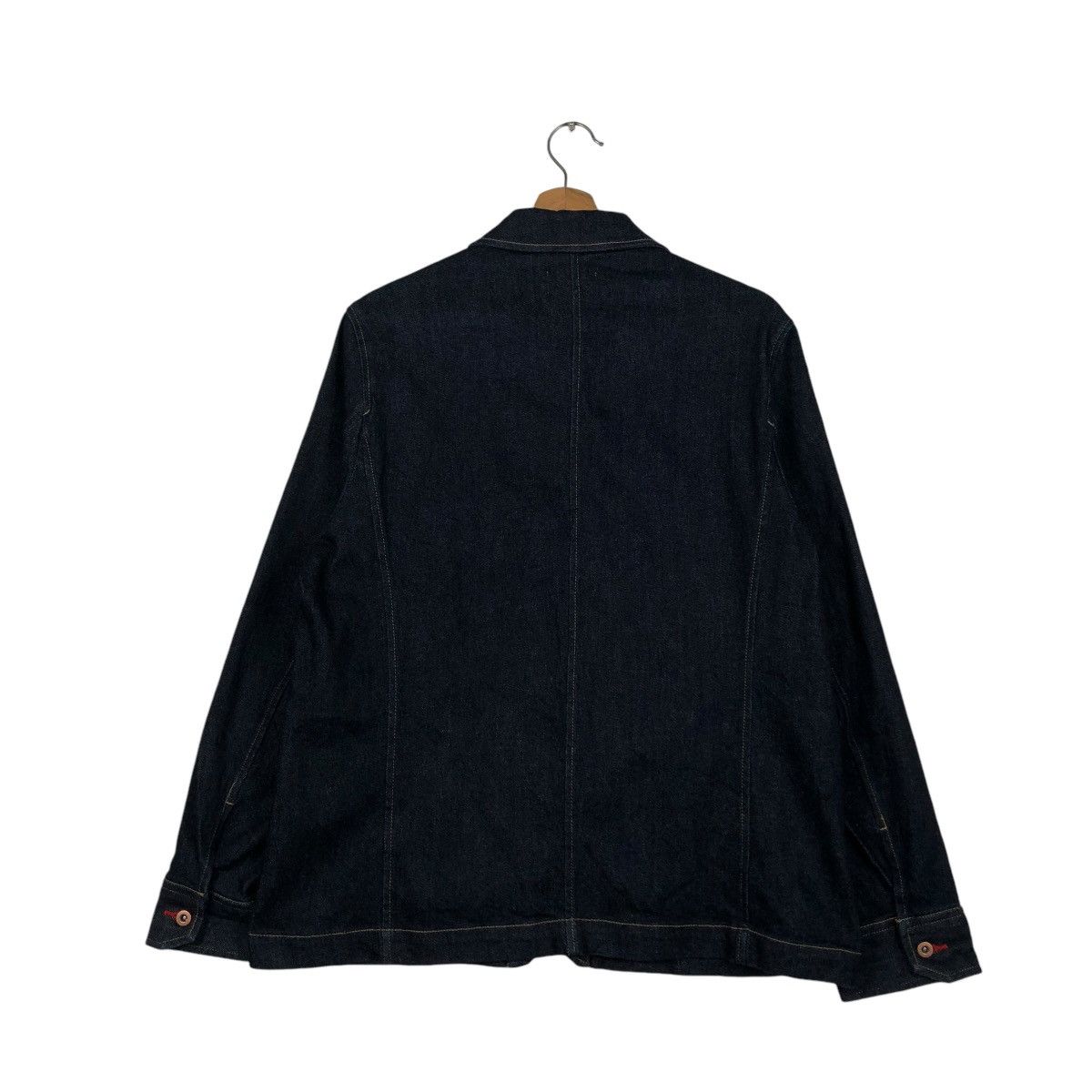 Japanese Brand 🔥VINTAGE DENIM JACKET BIKER UNIQLO INES DE LA FRESSANGE Size US L / EU 52-54 / 3 - 10 Thumbnail