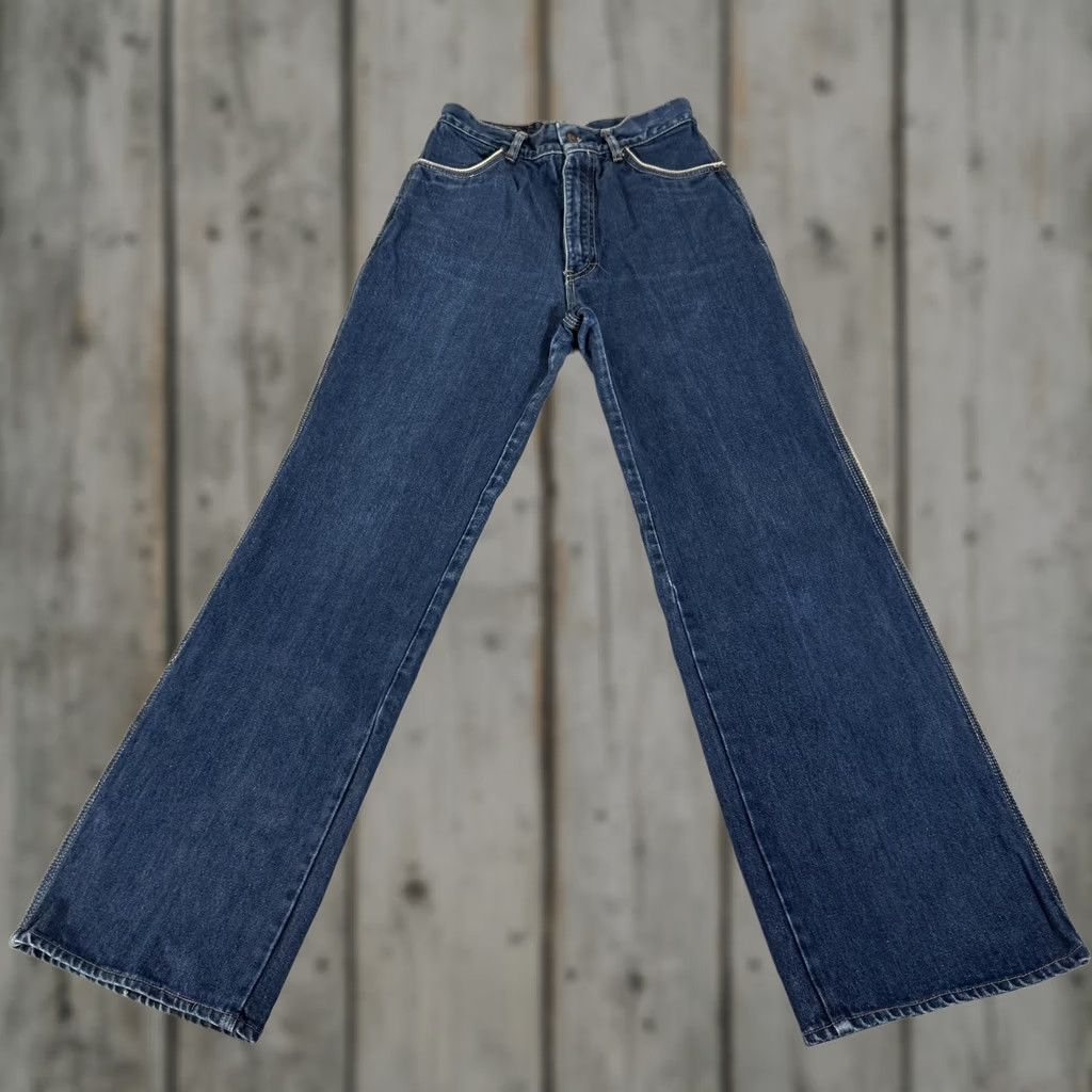 Denime VINTAGE Womens Jeans 13 Blue Bootcut Denim Pants 90s Size 34" / US 12 / IT 48 - 1 Thumbnail