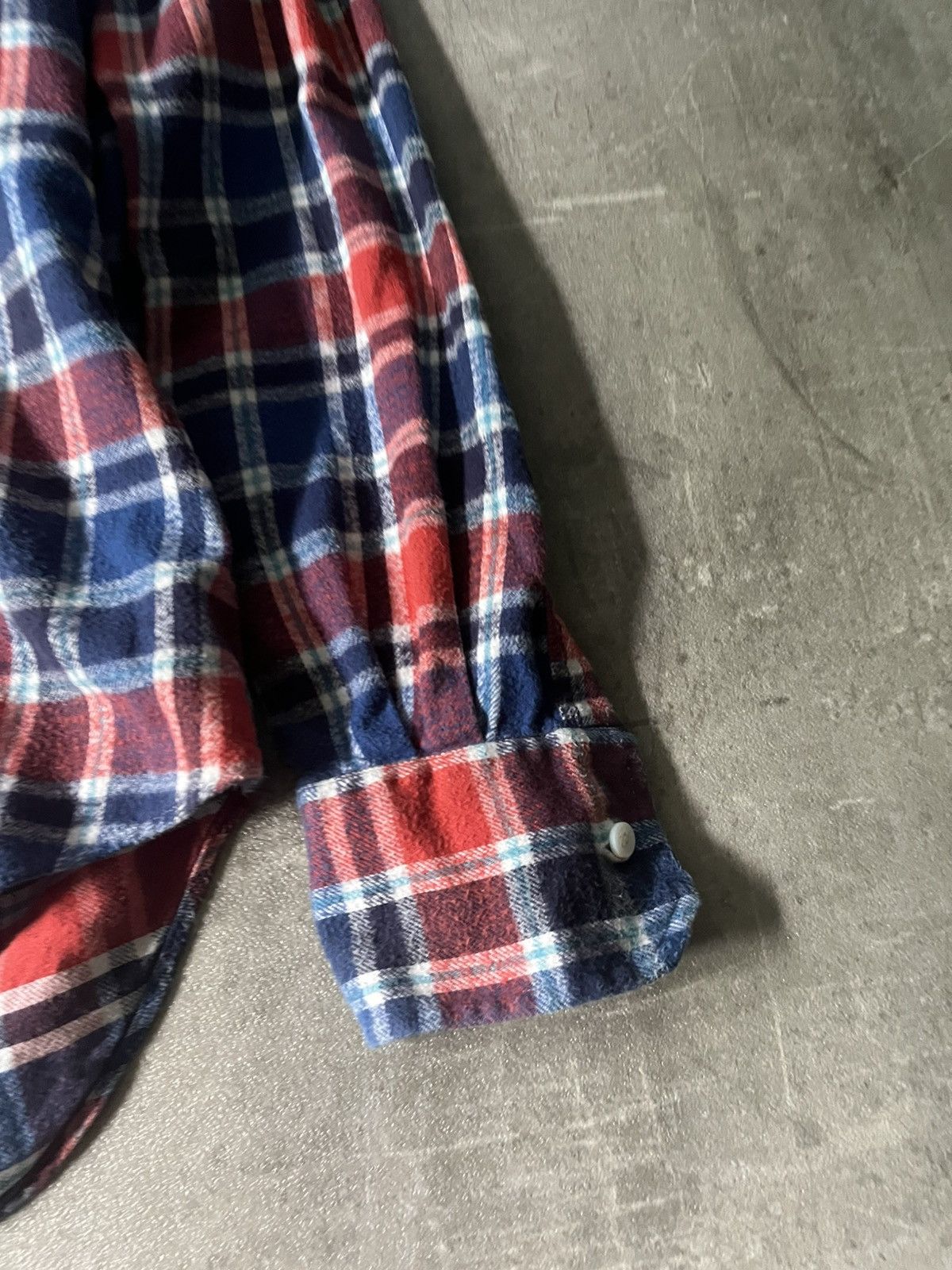 Thom Browne Thom Browne flannel red navy plaid button up shirt Size US L / EU 52-54 / 3 - 6 Thumbnail