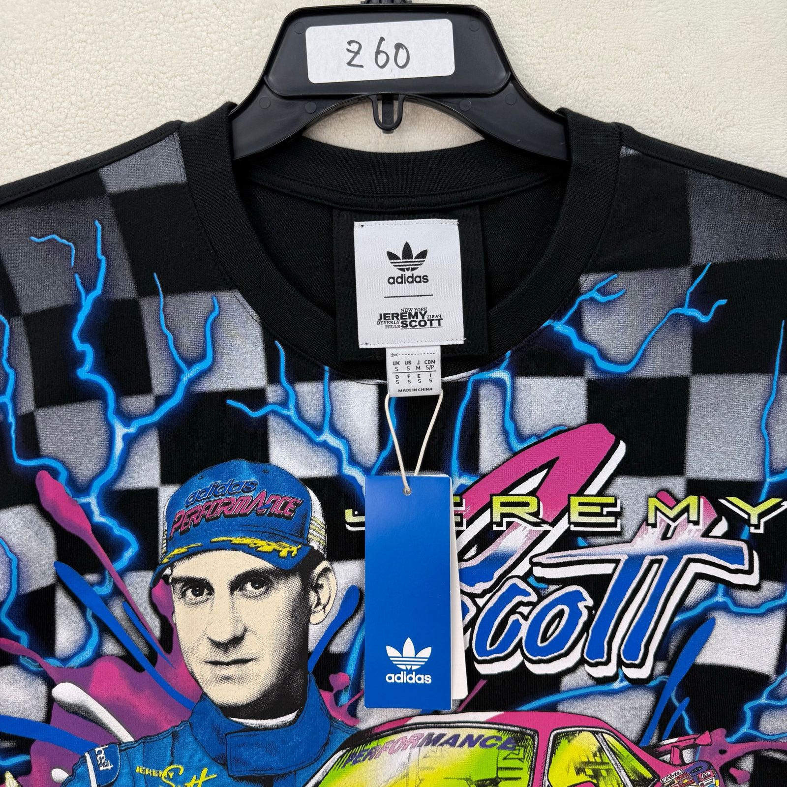 Adidas ADIDAS X JEREMY SCOTT MEN'S SMALL NASCAR RALLY CAR BLACK Size US S / EU 44-46 / 1 - 6 Thumbnail