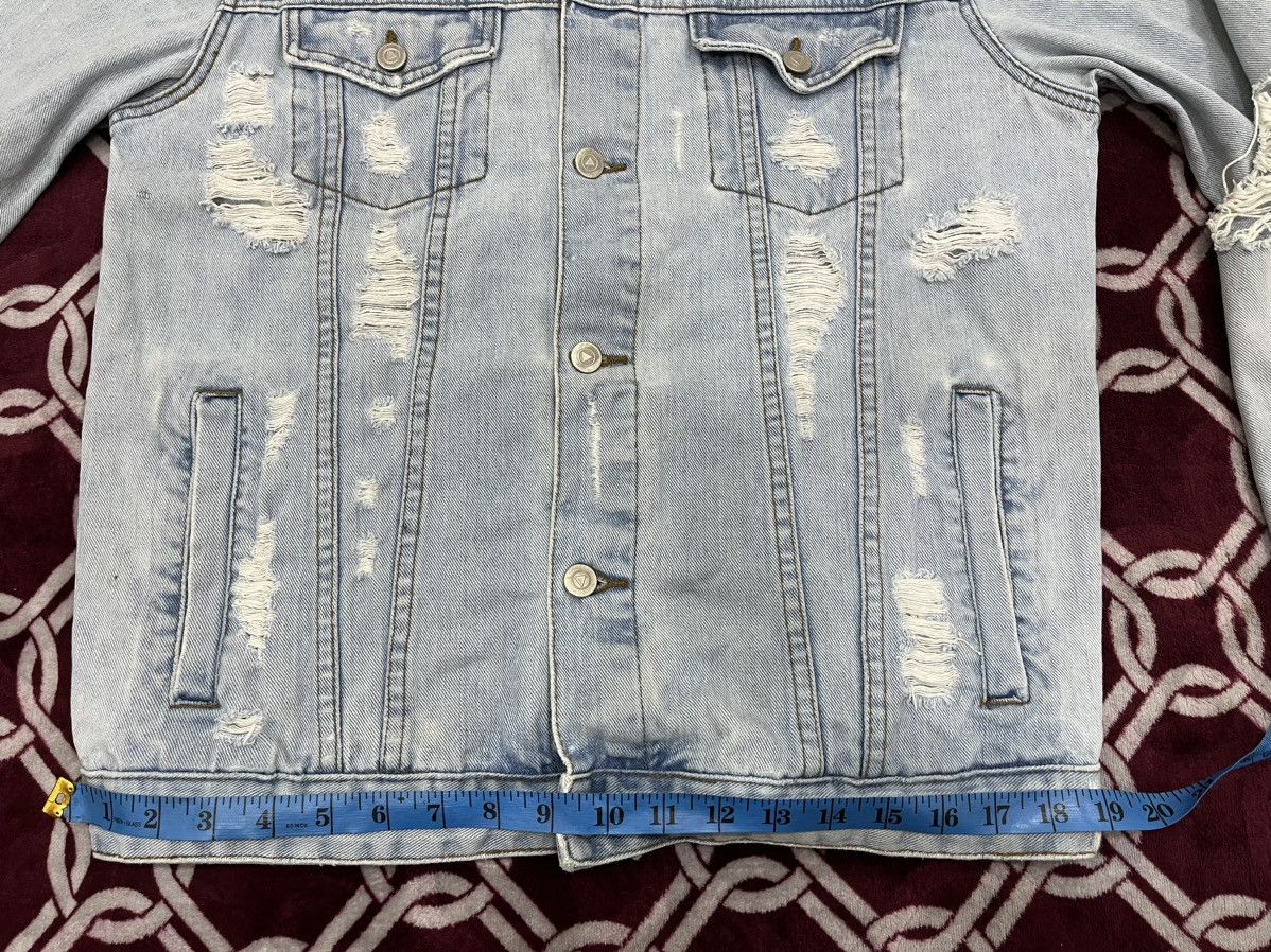 Asos Asos Ripped Trucker Denim Jacket Size US L / EU 52-54 / 3 - 22 Thumbnail