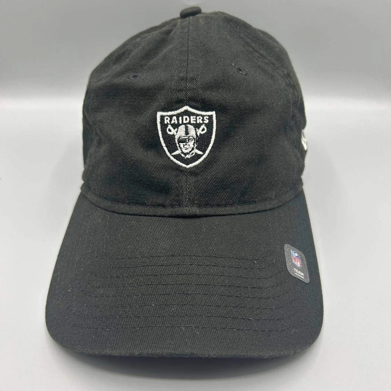 New Era Las Vegas Raiders Hat Women Black NFL Strap Back Cap Cotton Size ONE SIZE - 1 Thumbnail