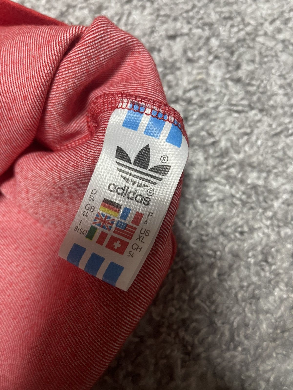 Adidas Adidas Vintage Climalite Red West Germany Zip Pullover Size US L / EU 52-54 / 3 - 10 Thumbnail